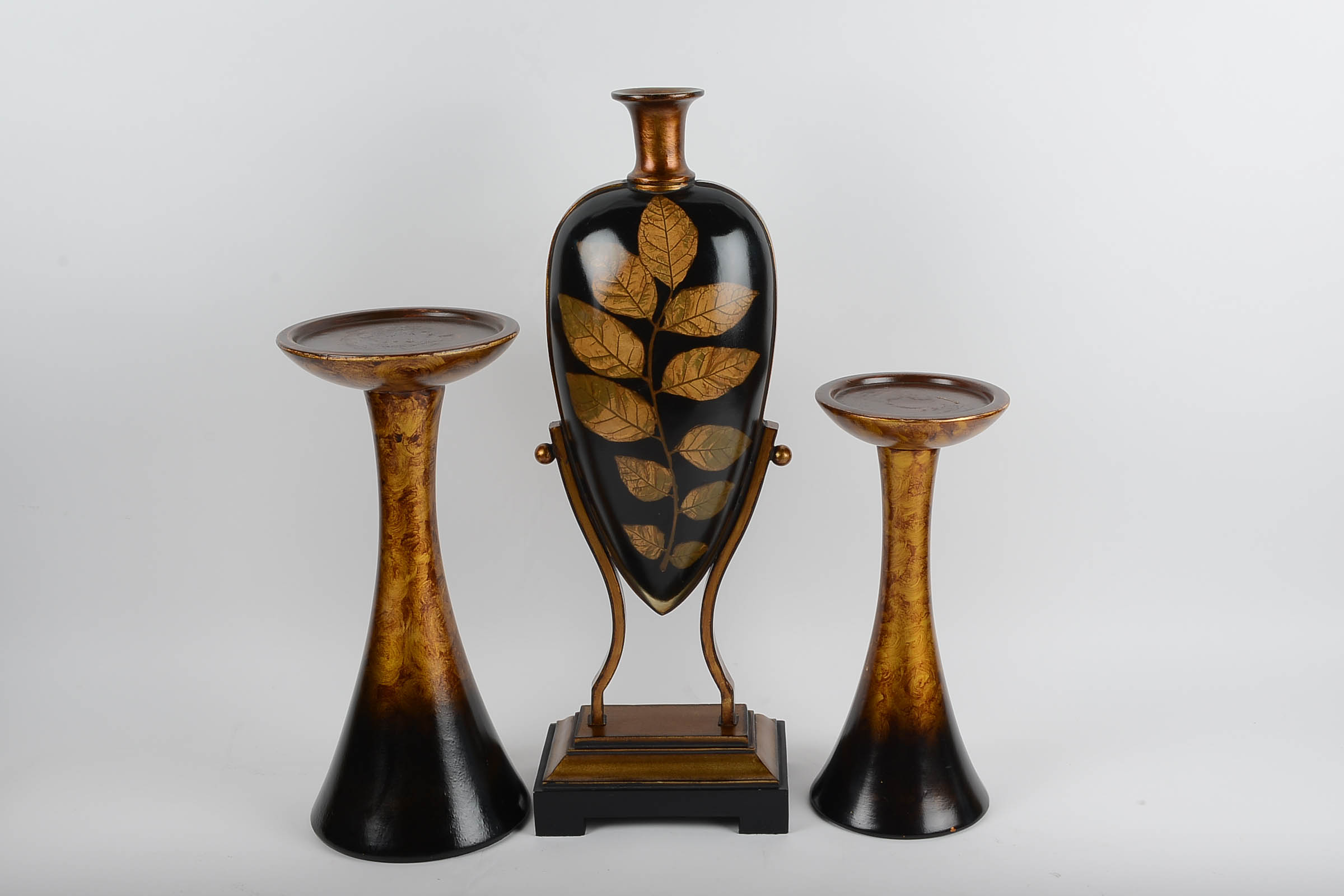 Set of Bronze Toned Home Decor