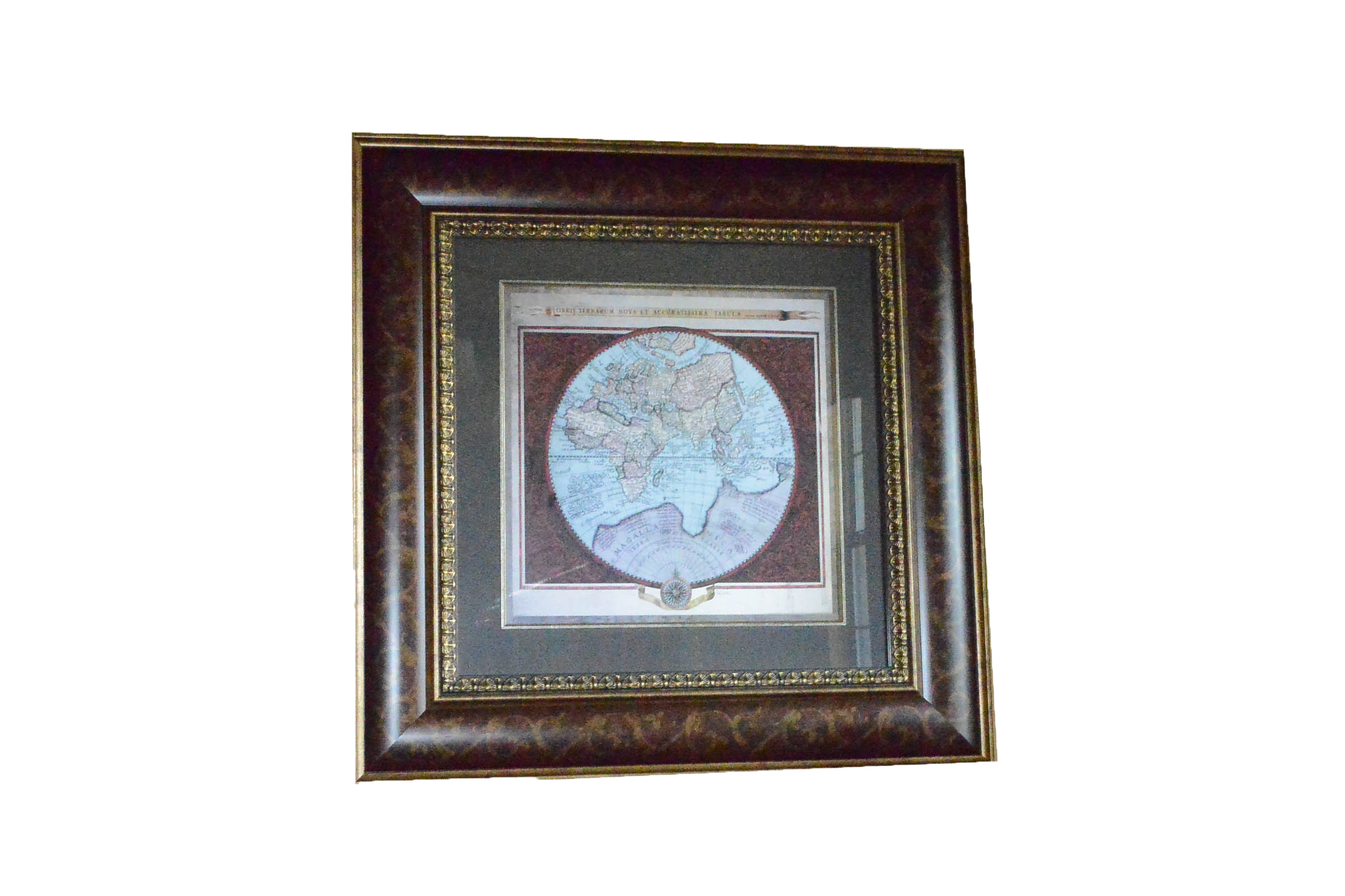 Framed Vintage Map