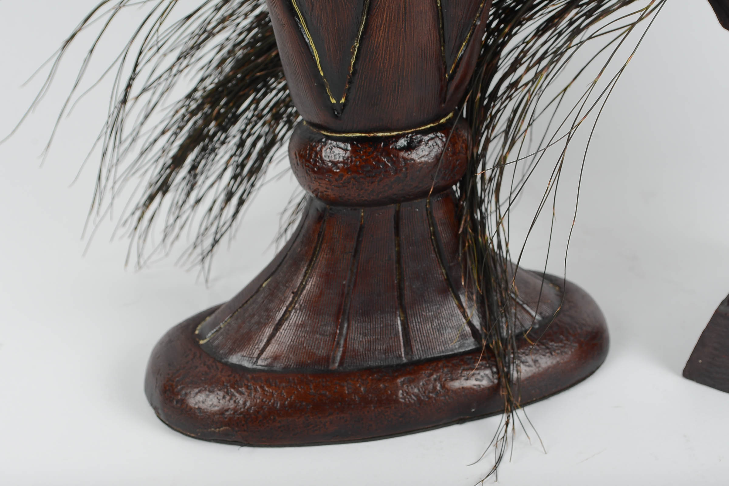 Wood Decor with Faux Pine Cones