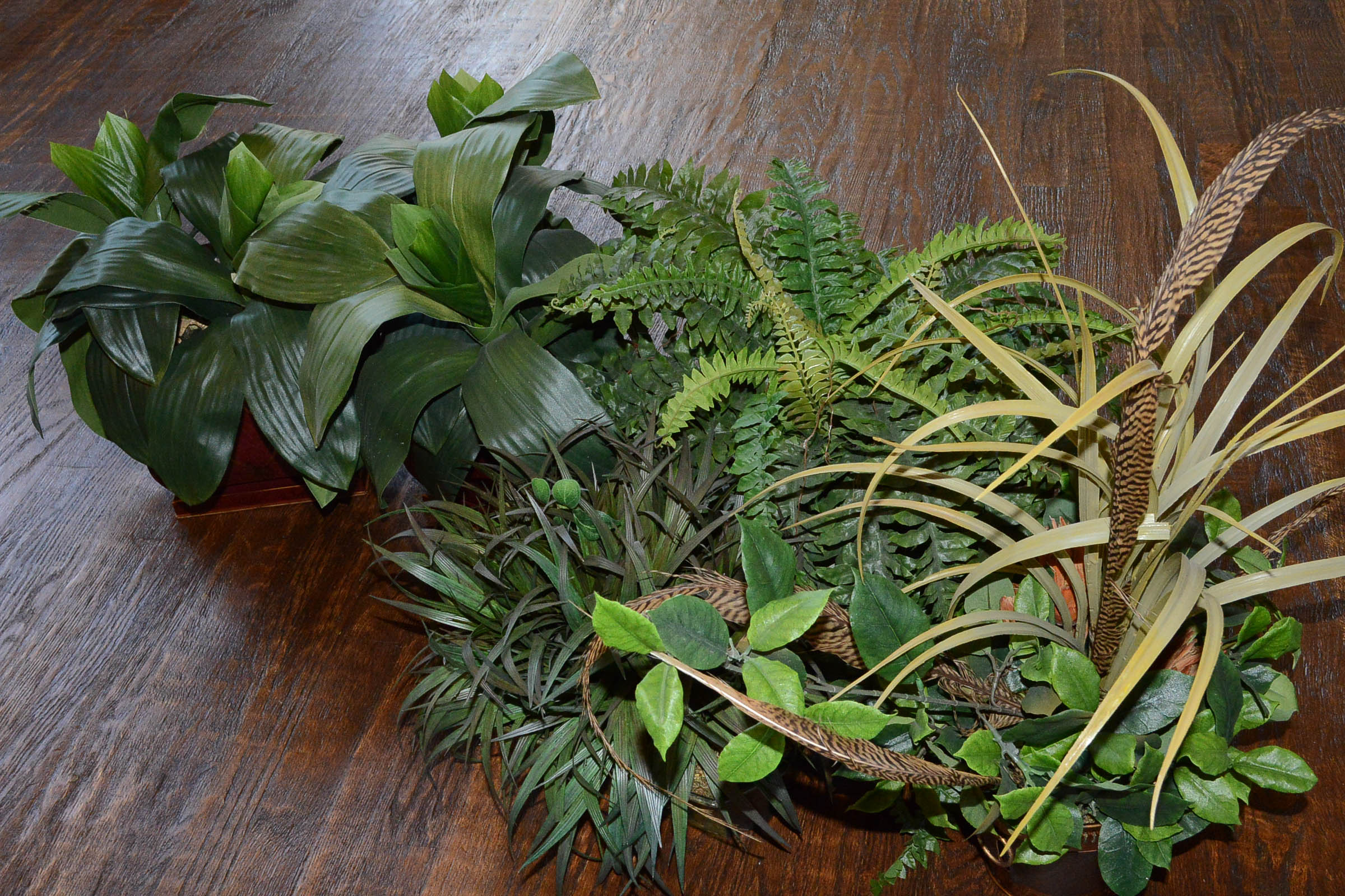 Selection of Three Faux Plants
