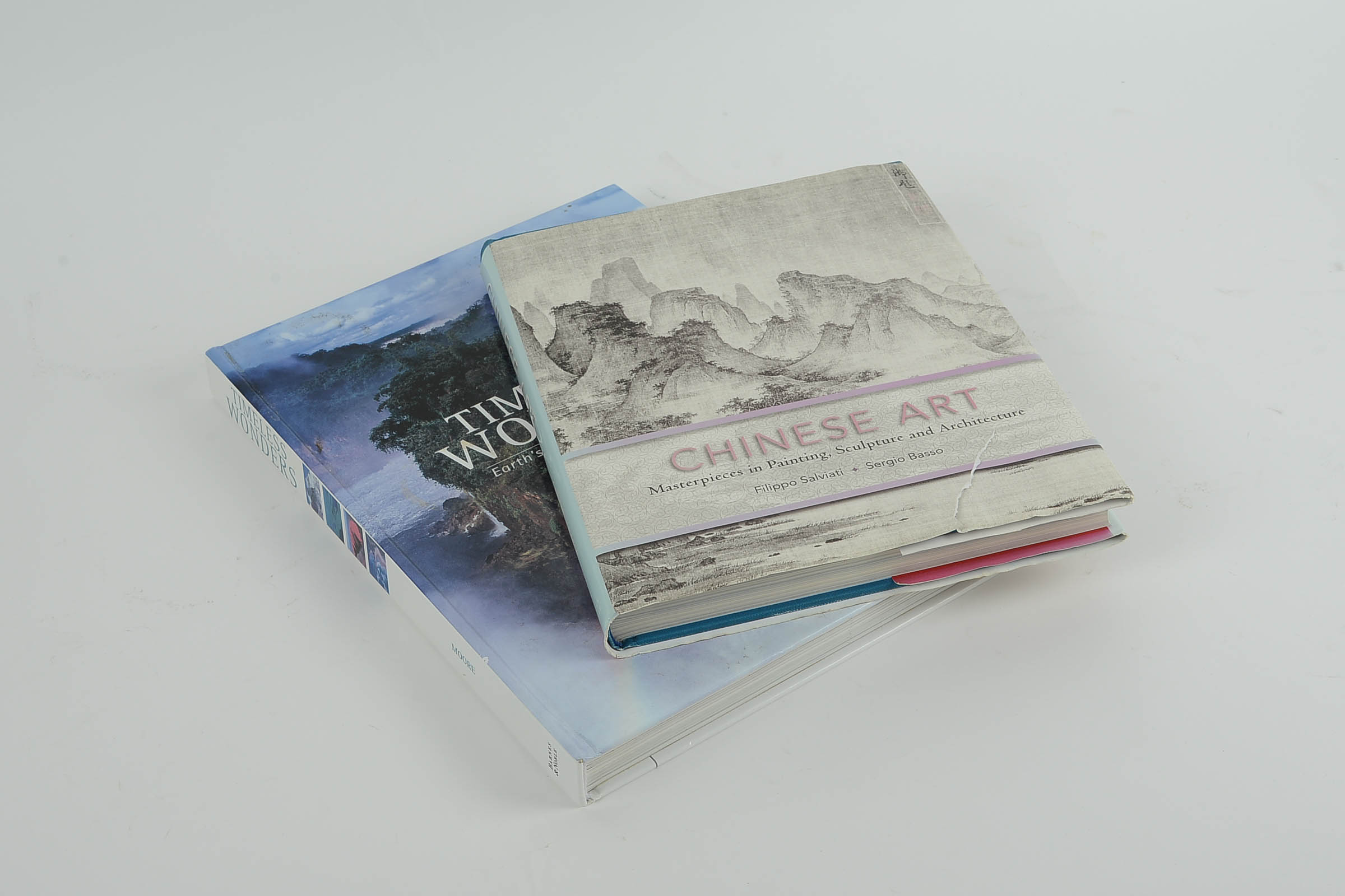 Pair of Coffee Table Books Titled "Timeless Wonders" and "Chinese Art"