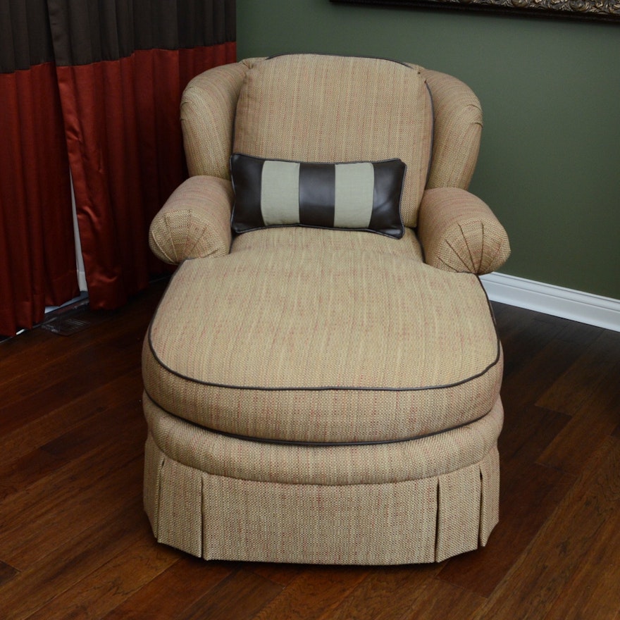 Custom Upholstered Chaise Lounge