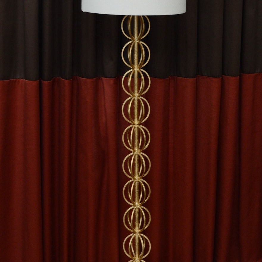 Contemporary Floor Lamp with Linen Shade