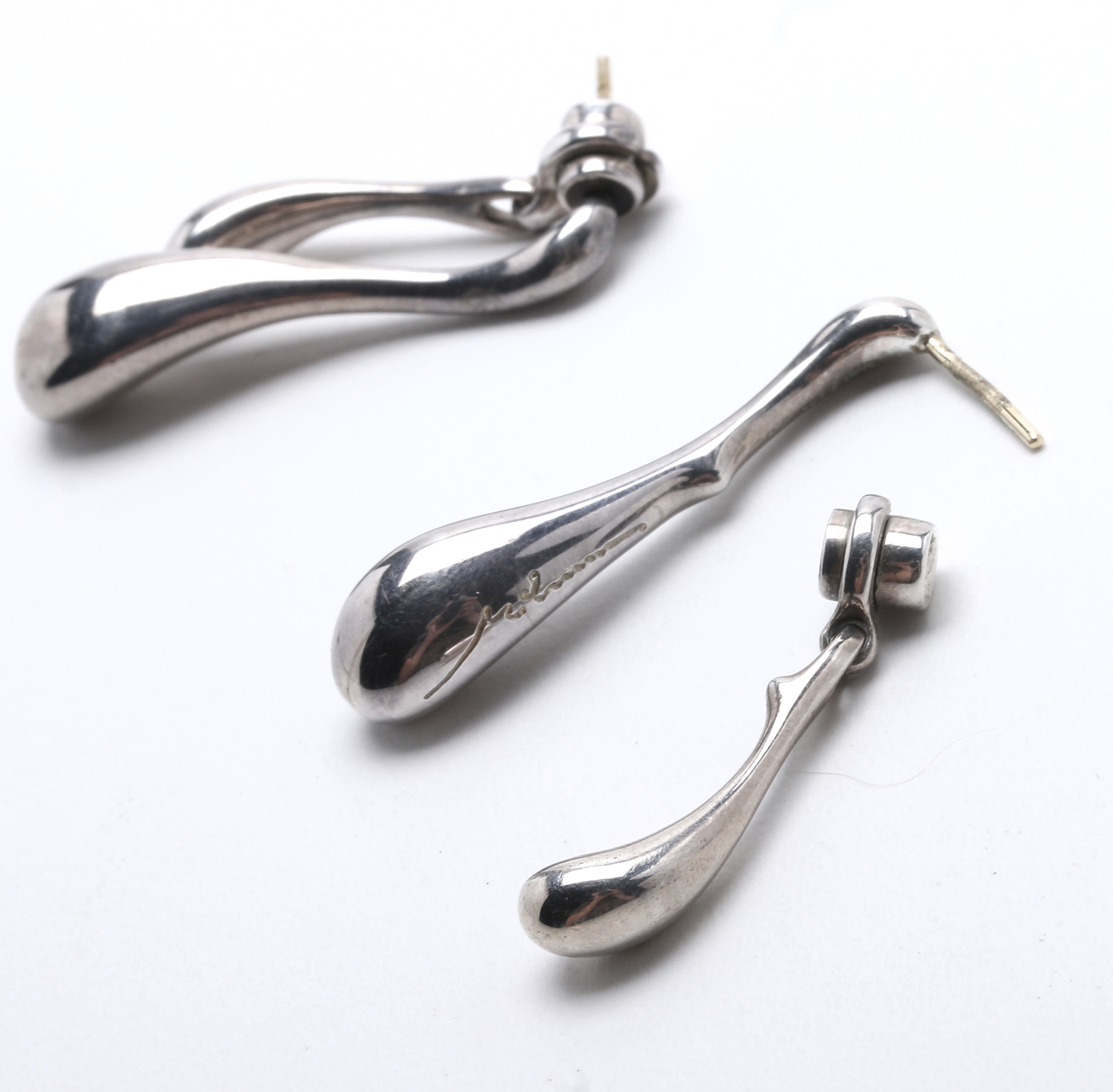 Georg Jensen Sterling Silver Earrings by Minas Spiridis