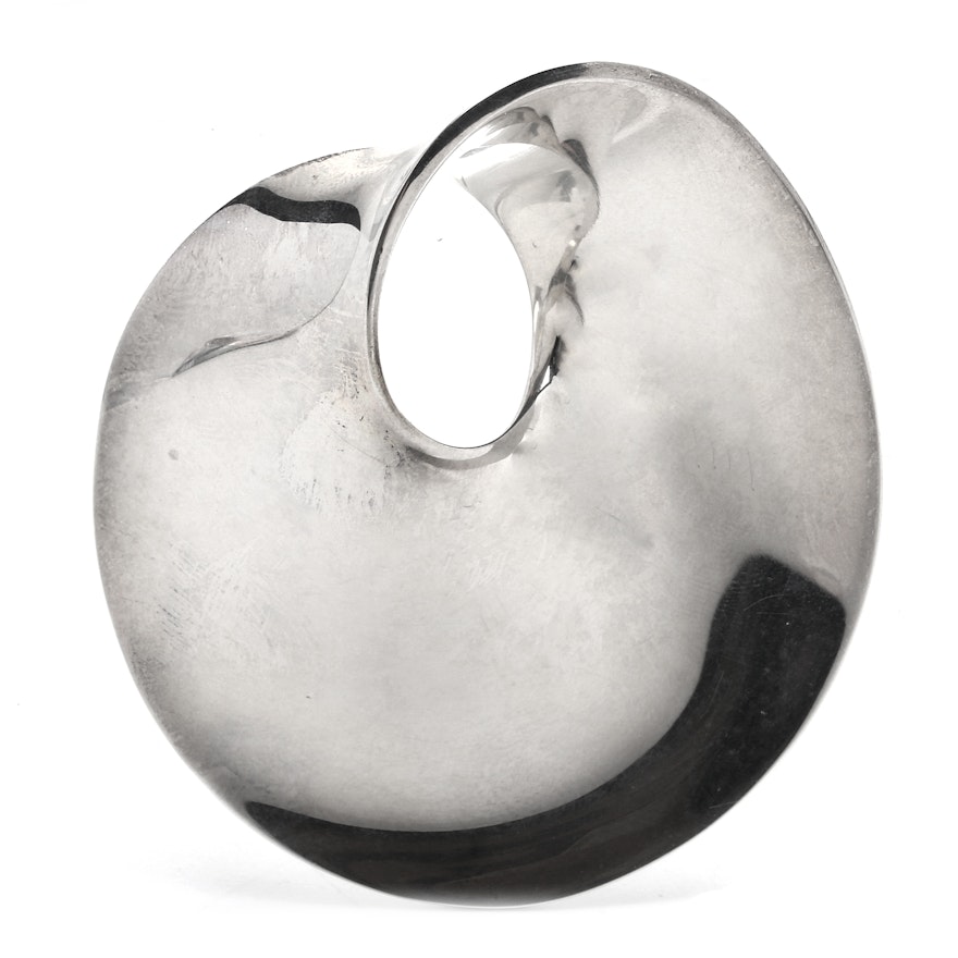 Georg Jensen Sterling Silver Mobius Brooch by Vivianna Torun