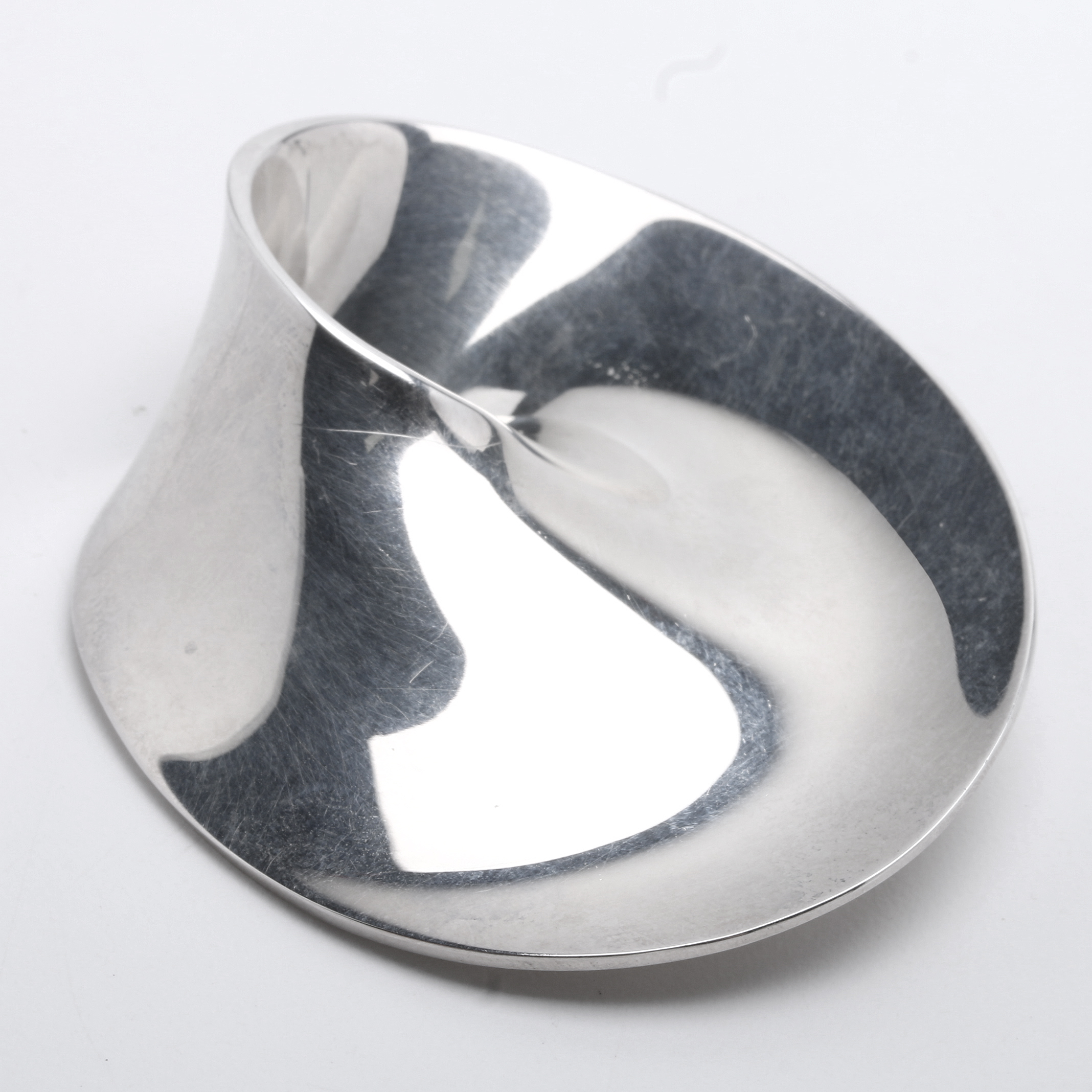 Georg Jensen Sterling Silver Mobius Brooch by Vivianna Torun