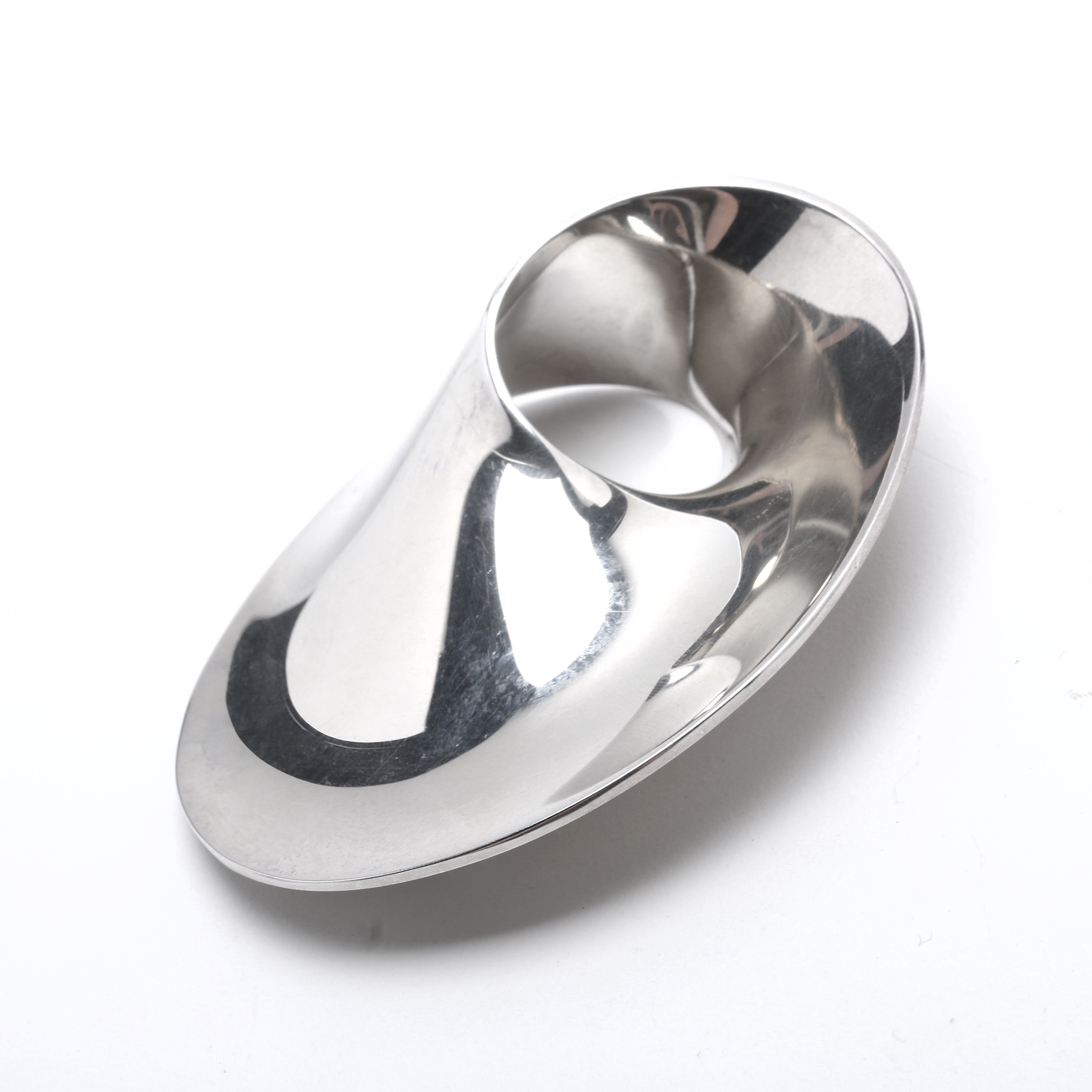 Georg Jensen Sterling Silver Mobius Brooch by Vivianna Torun