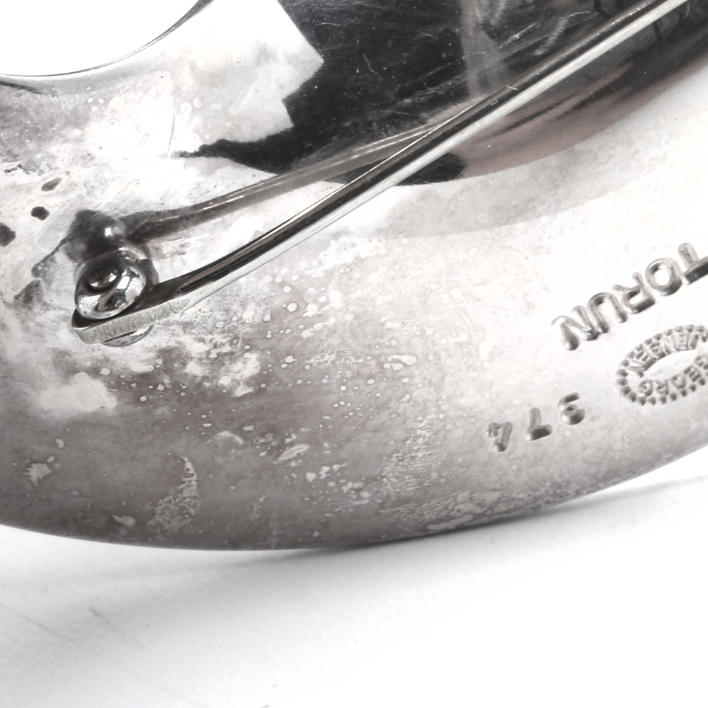 Georg Jensen Sterling Silver Mobius Brooch by Vivianna Torun