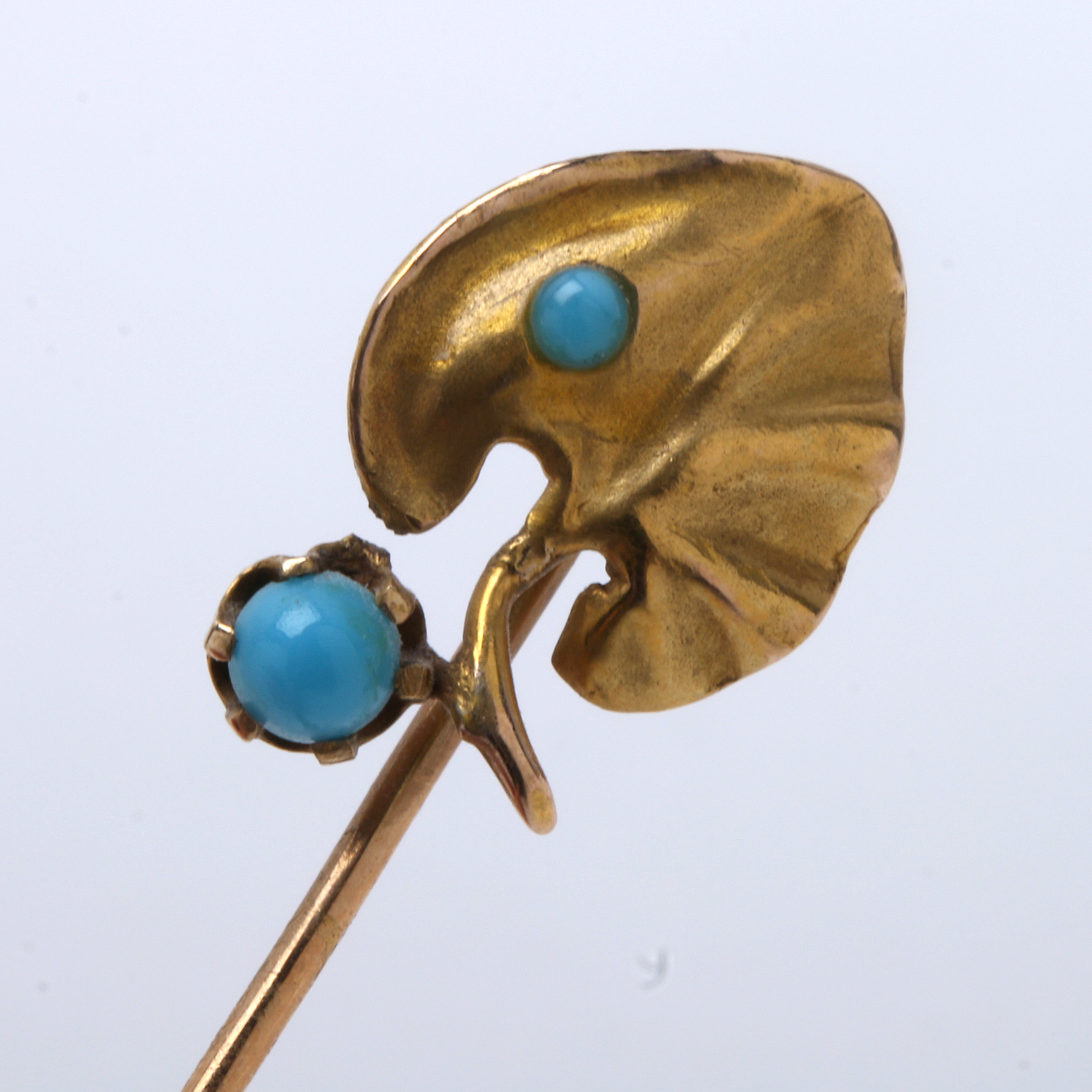 Collection of Seven Antique 14K Yellow Gold Stick Pins