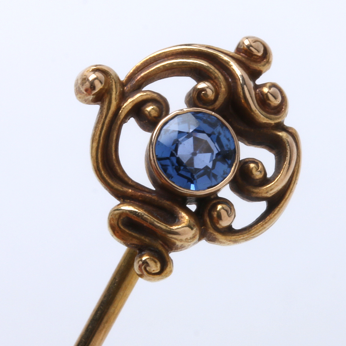 Collection of Seven Antique 14K Yellow Gold Stick Pins