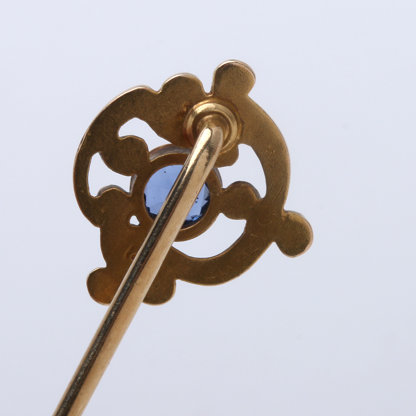 Collection of Seven Antique 14K Yellow Gold Stick Pins