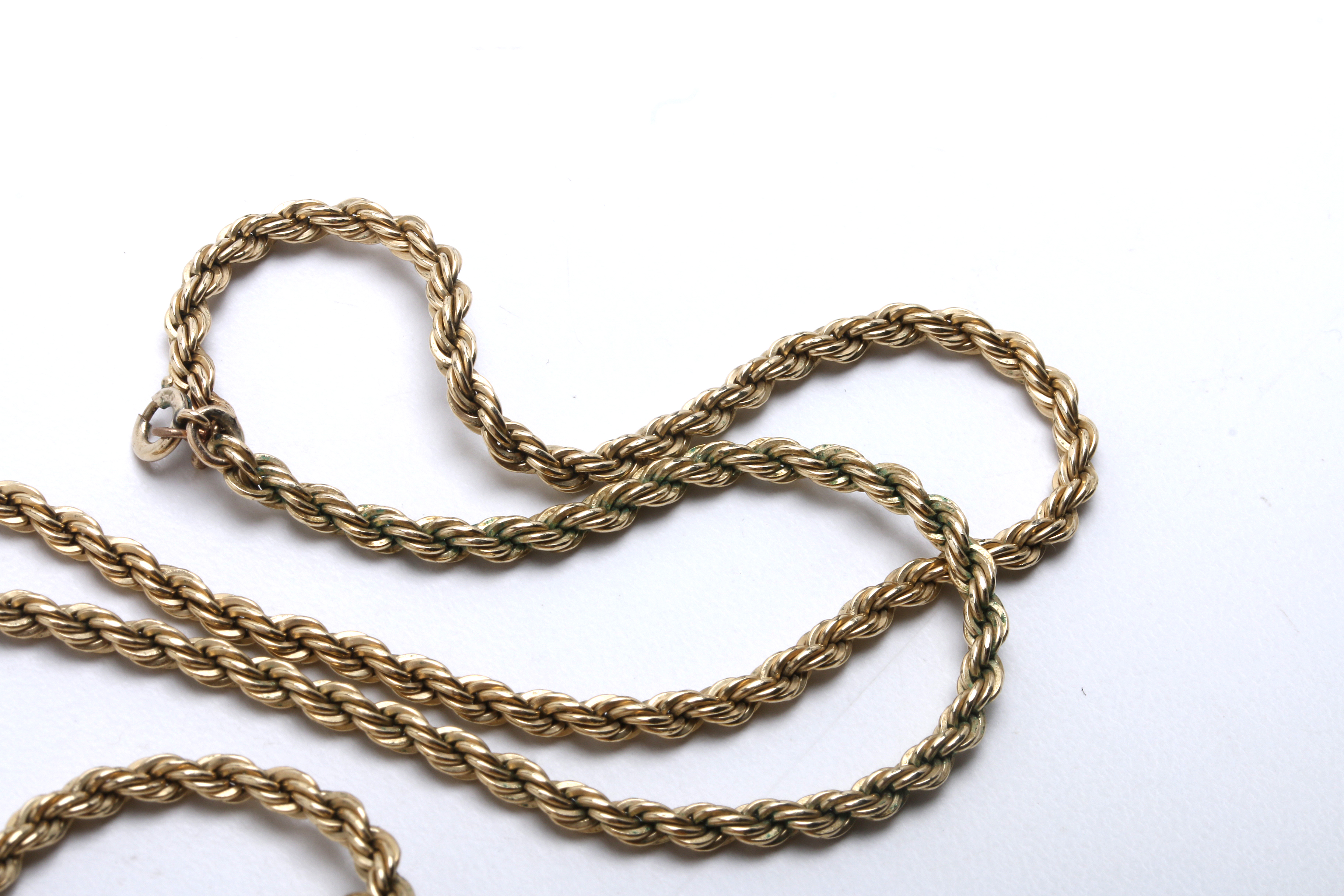 Carved Nephrite Pendant on 12K Gold Filled Rope Chain