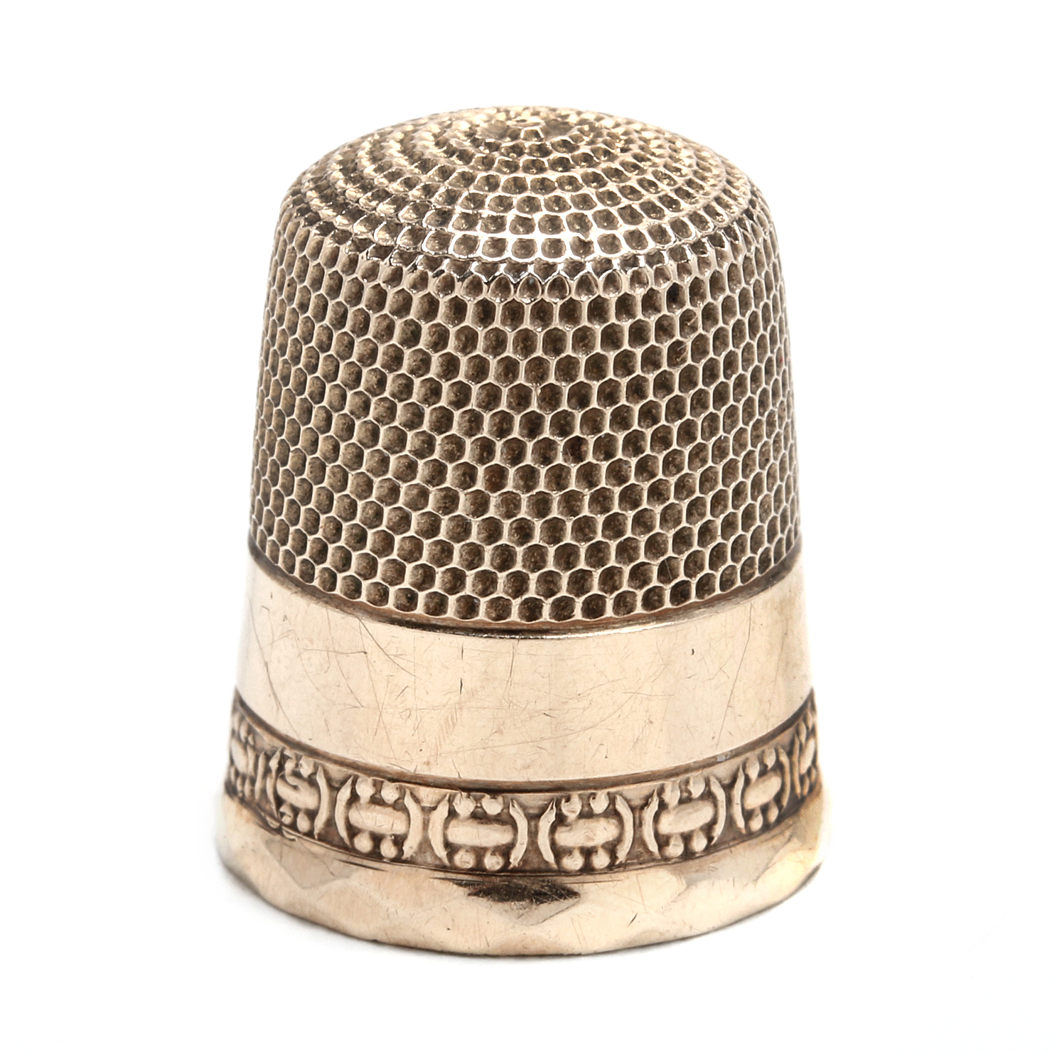 Vintage 10K Yellow Gold Thimble
