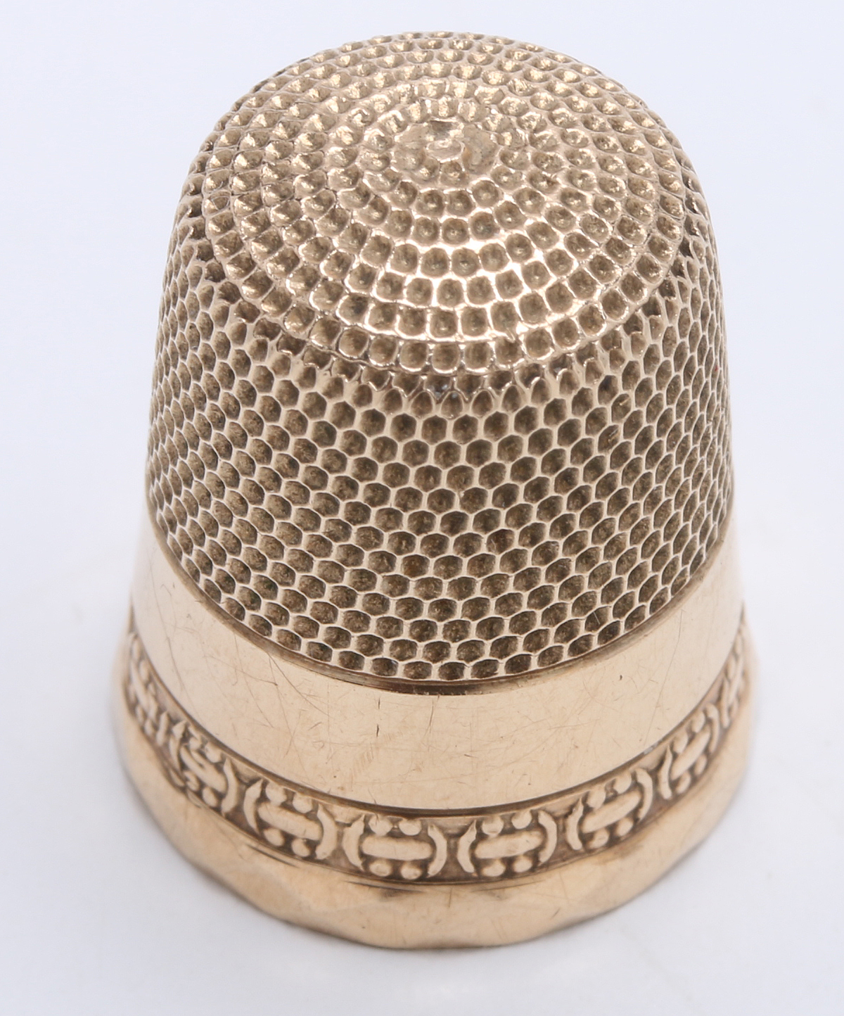 Vintage 10K Yellow Gold Thimble