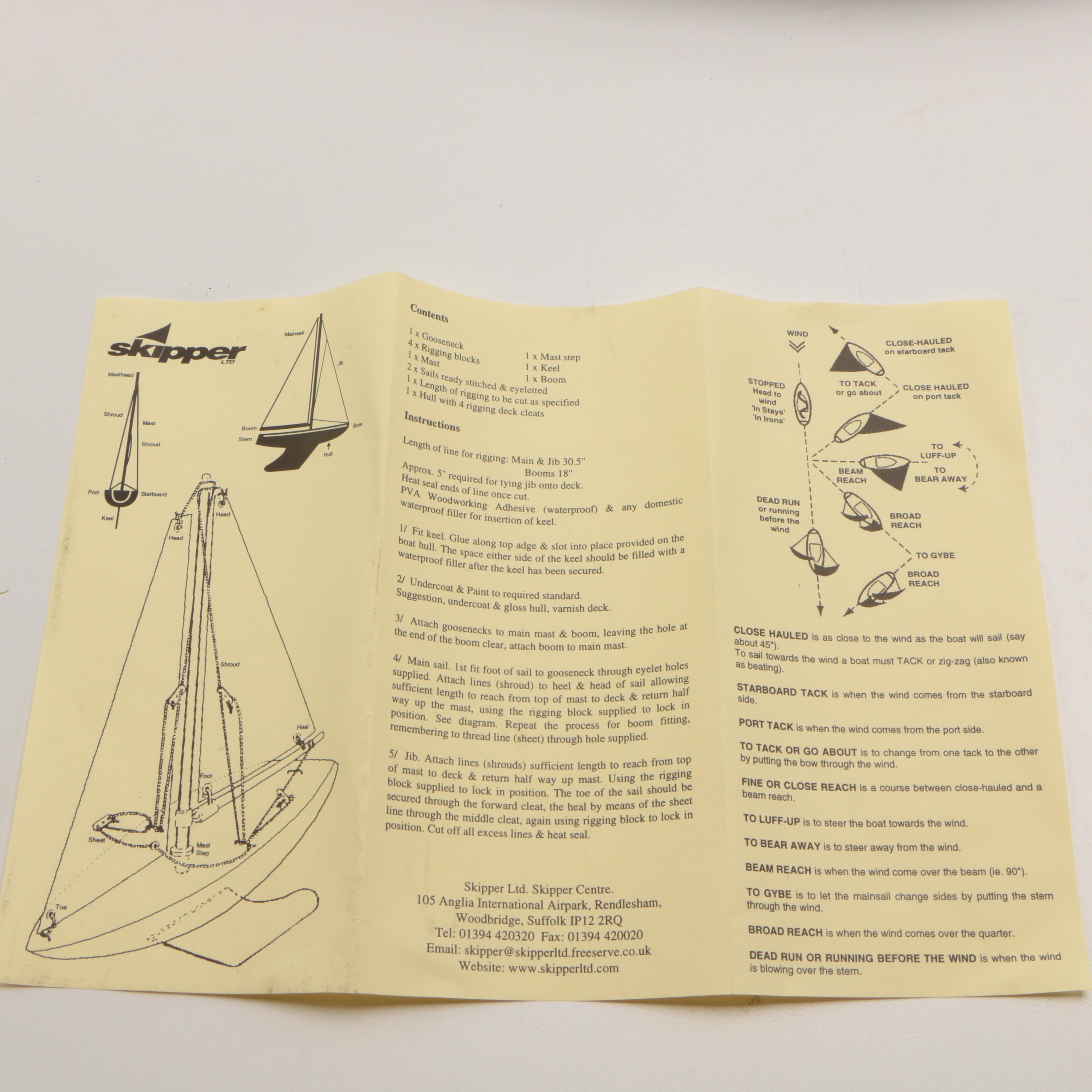 Skipper Sailing Yacht Model Kits