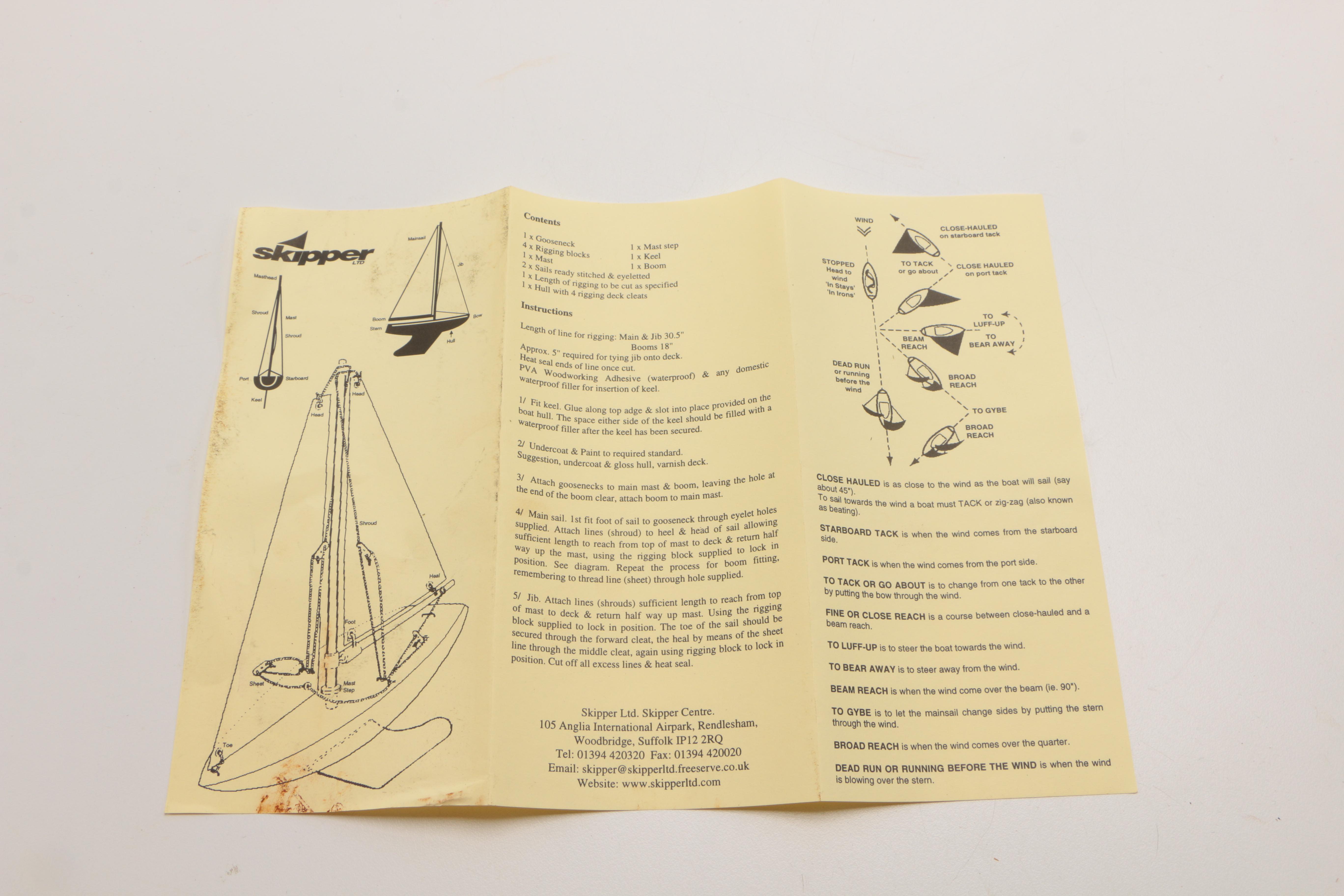 Skipper Sailing Yacht Model Kits