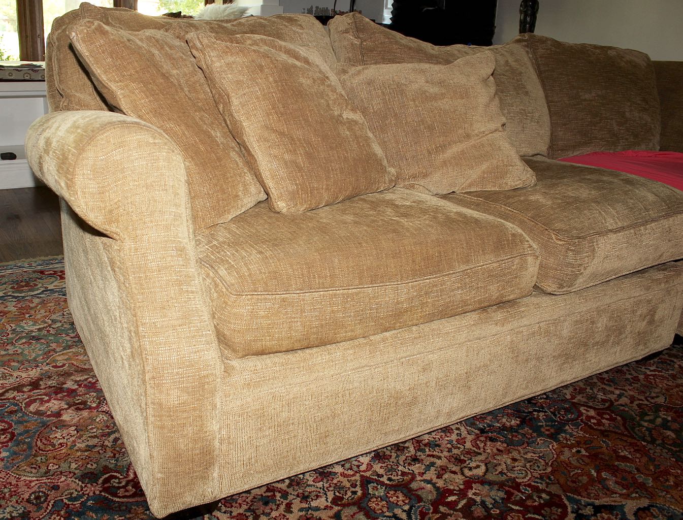 Arhaus Camden Four-Piece Sectional Sofa with Chaise Lounger