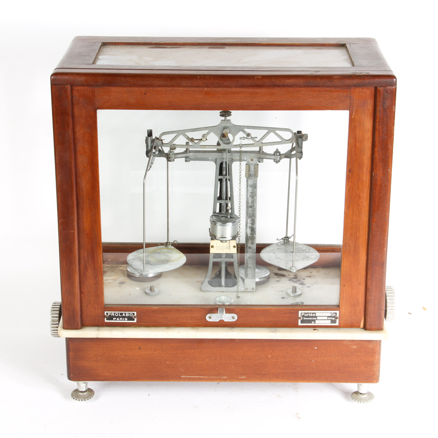 Vintage Prolabo Paris Precision Balance Scale in Case