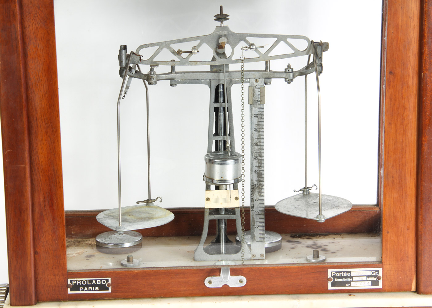 Vintage Prolabo Paris Precision Balance Scale in Case