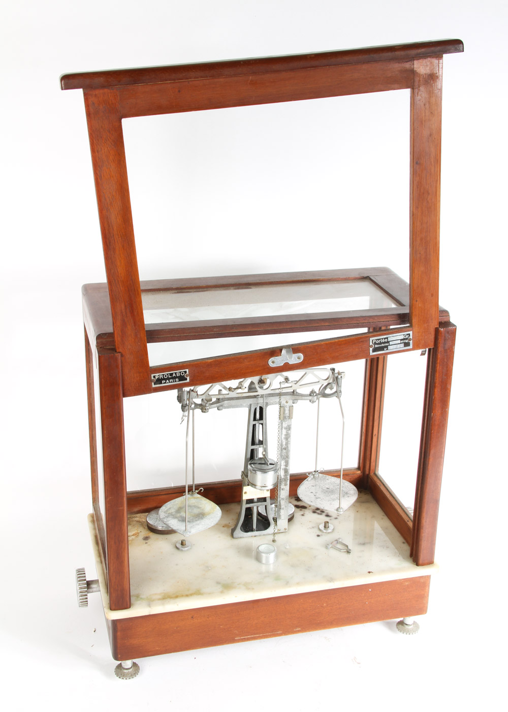 Vintage Prolabo Paris Precision Balance Scale in Case