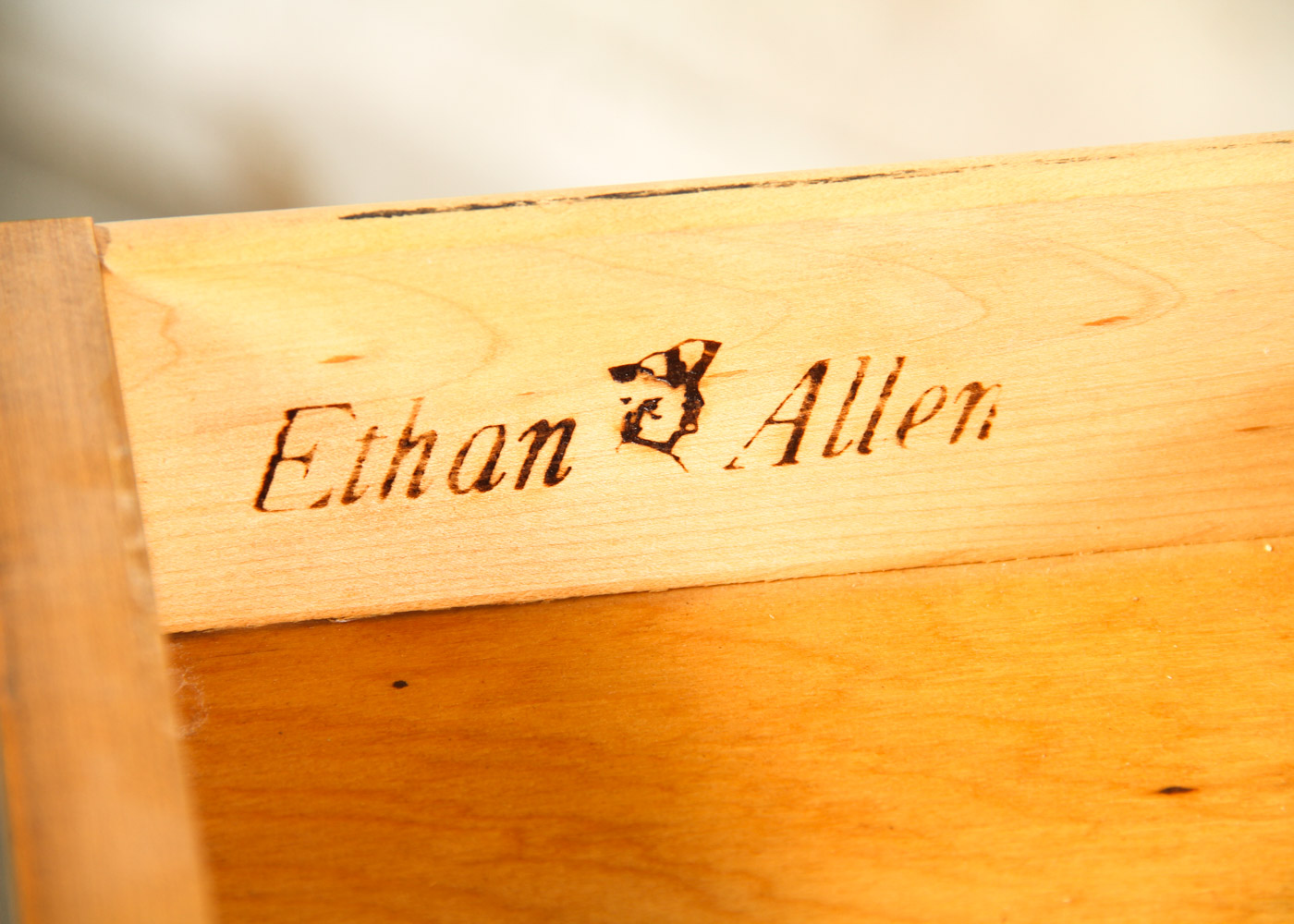 Hitchcock Style Drop Leaf Tea Cart by Ethan Allen