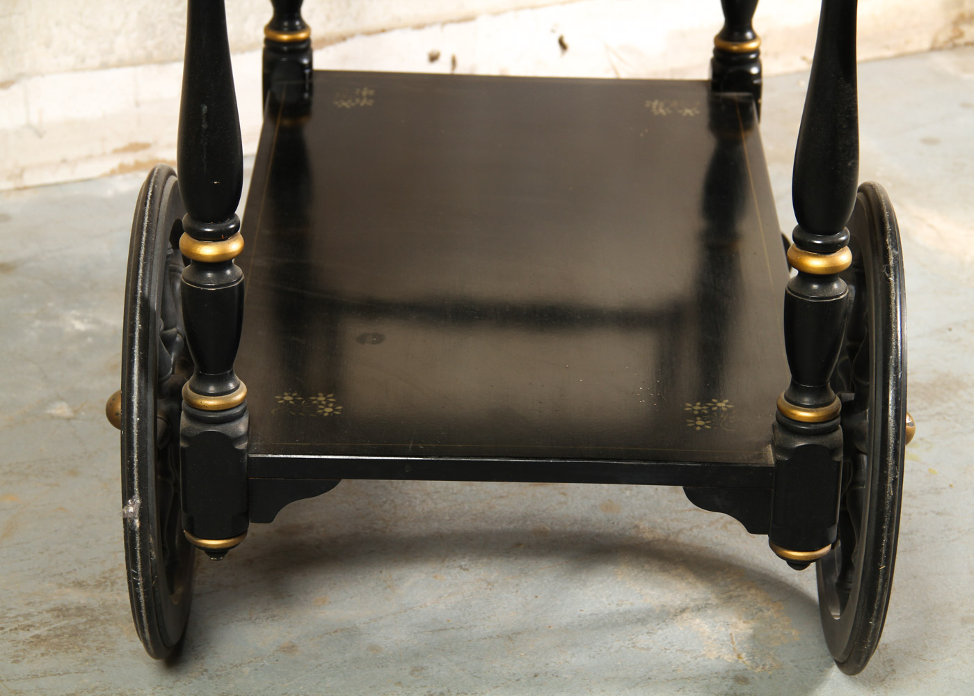 Hitchcock Style Drop Leaf Tea Cart by Ethan Allen