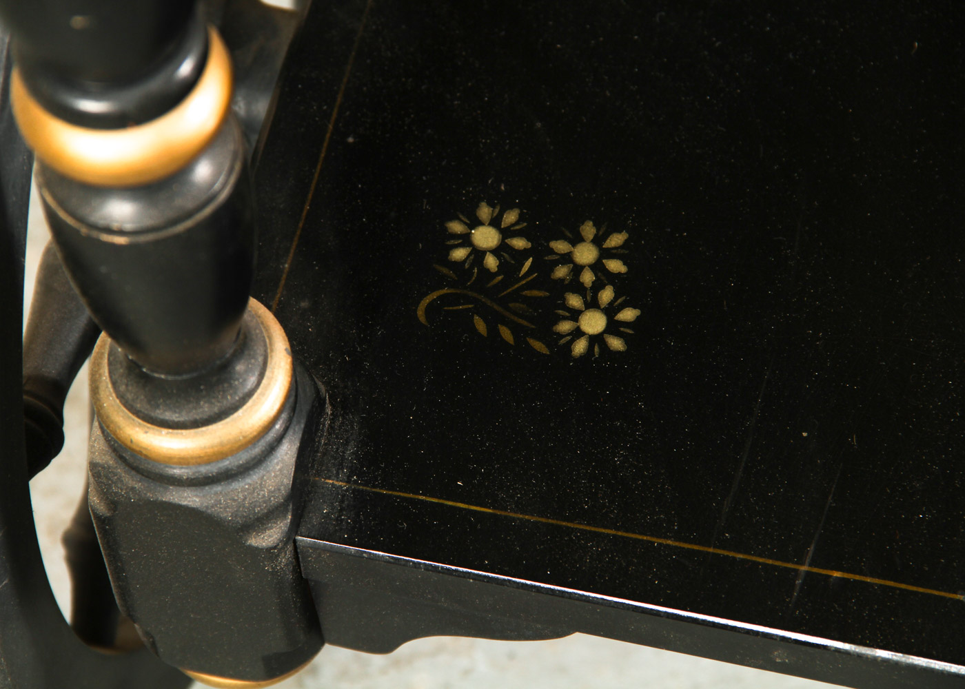 Hitchcock Style Drop Leaf Tea Cart by Ethan Allen