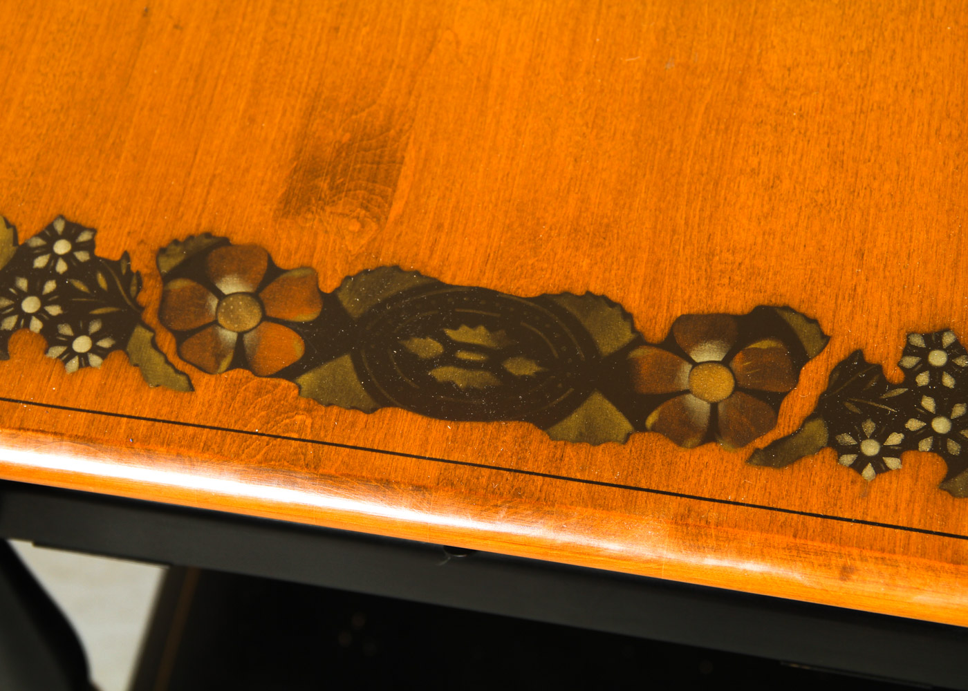 Hitchcock Style Drop Leaf Tea Cart by Ethan Allen