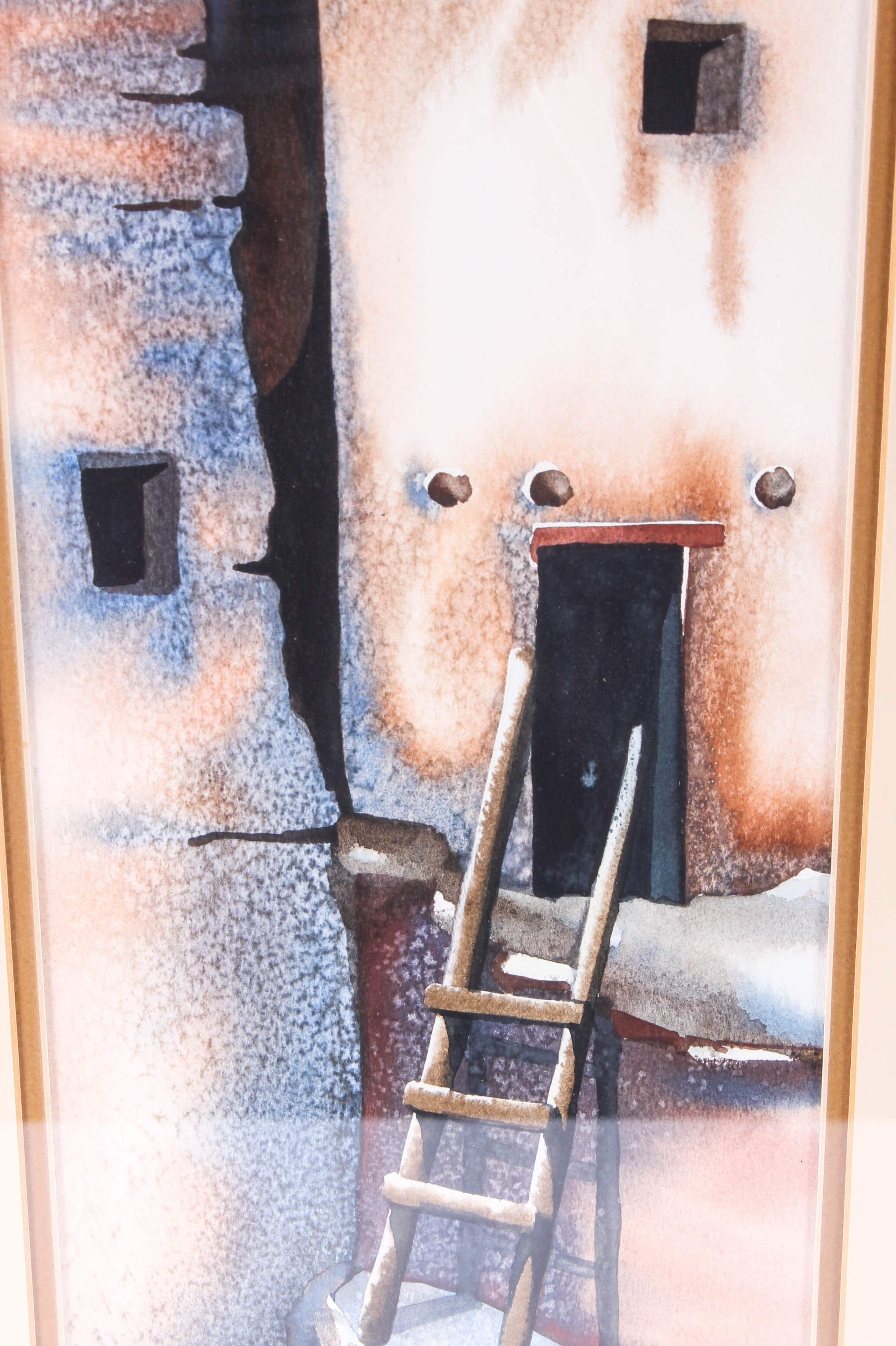 Vintage Coleen Bobinac Watercolor Painting "Cliff Palace Ruins"