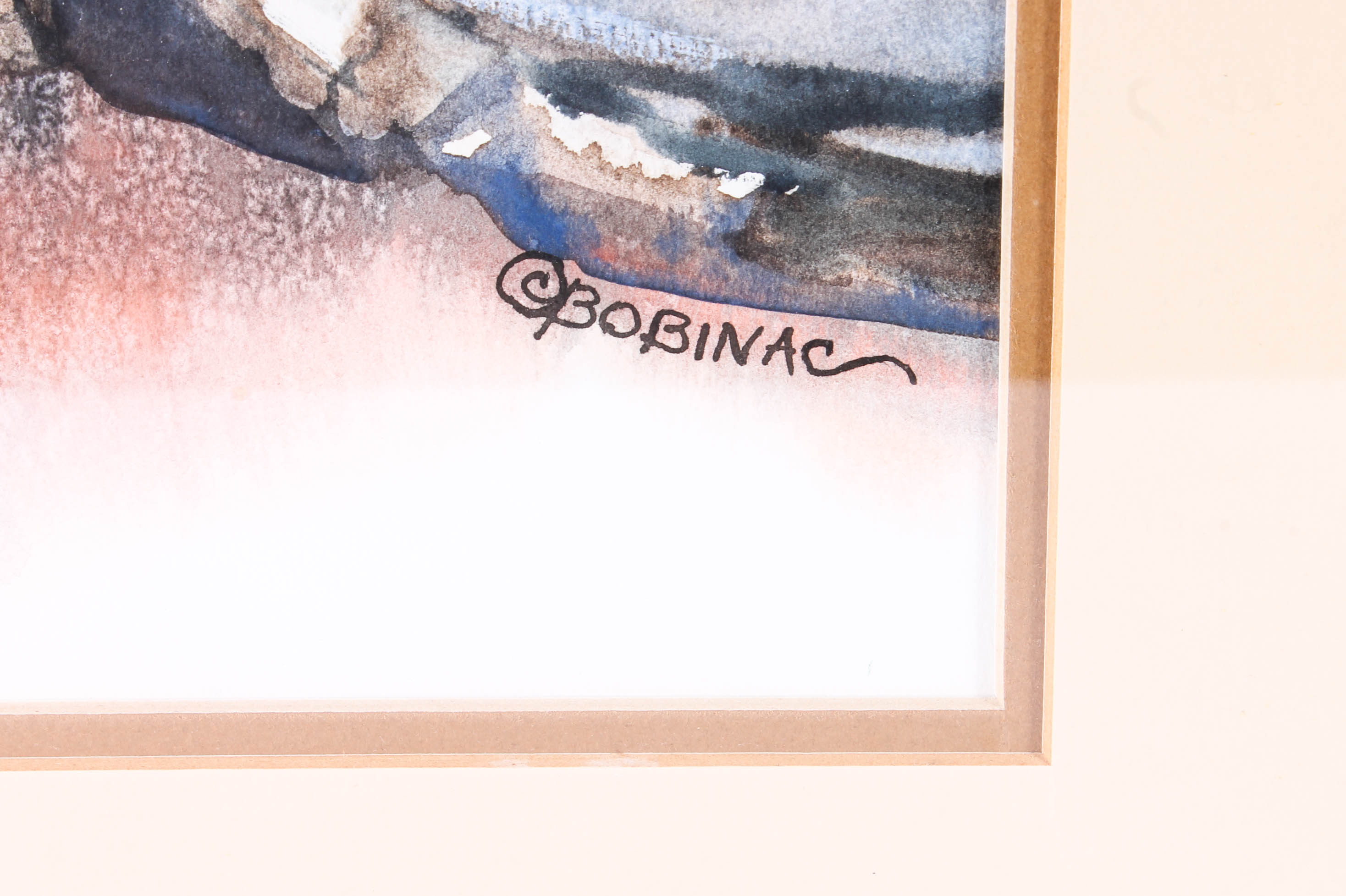 Vintage Coleen Bobinac Watercolor Painting "Cliff Palace Ruins"