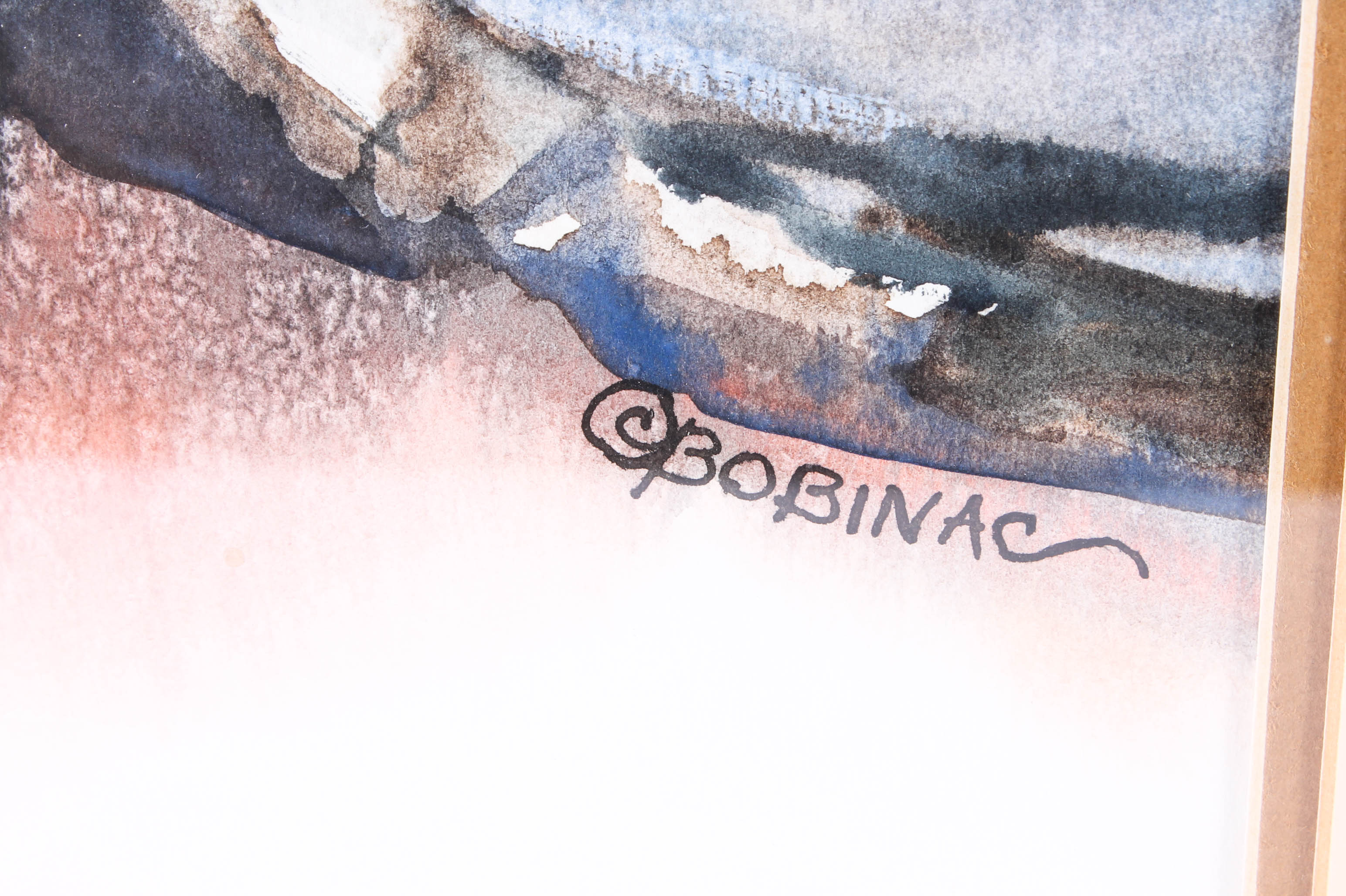 Vintage Coleen Bobinac Watercolor Painting "Cliff Palace Ruins"