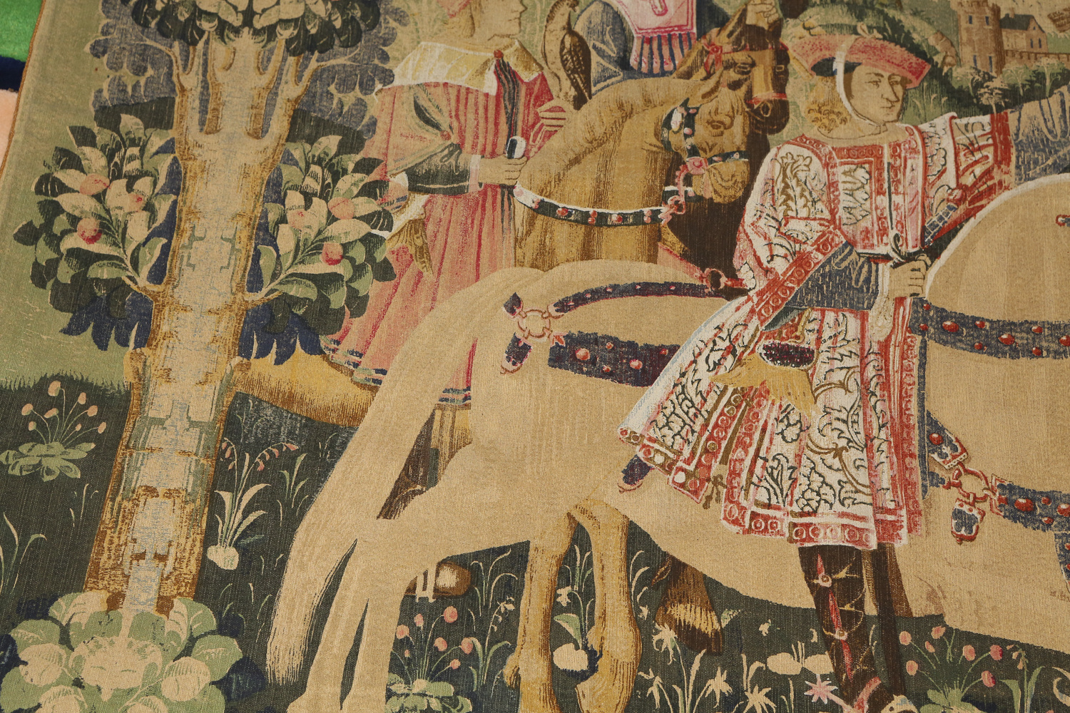 Andre Demay and Georges Boitard Tapestry Depicting the Scene "Ready for the Hunt"