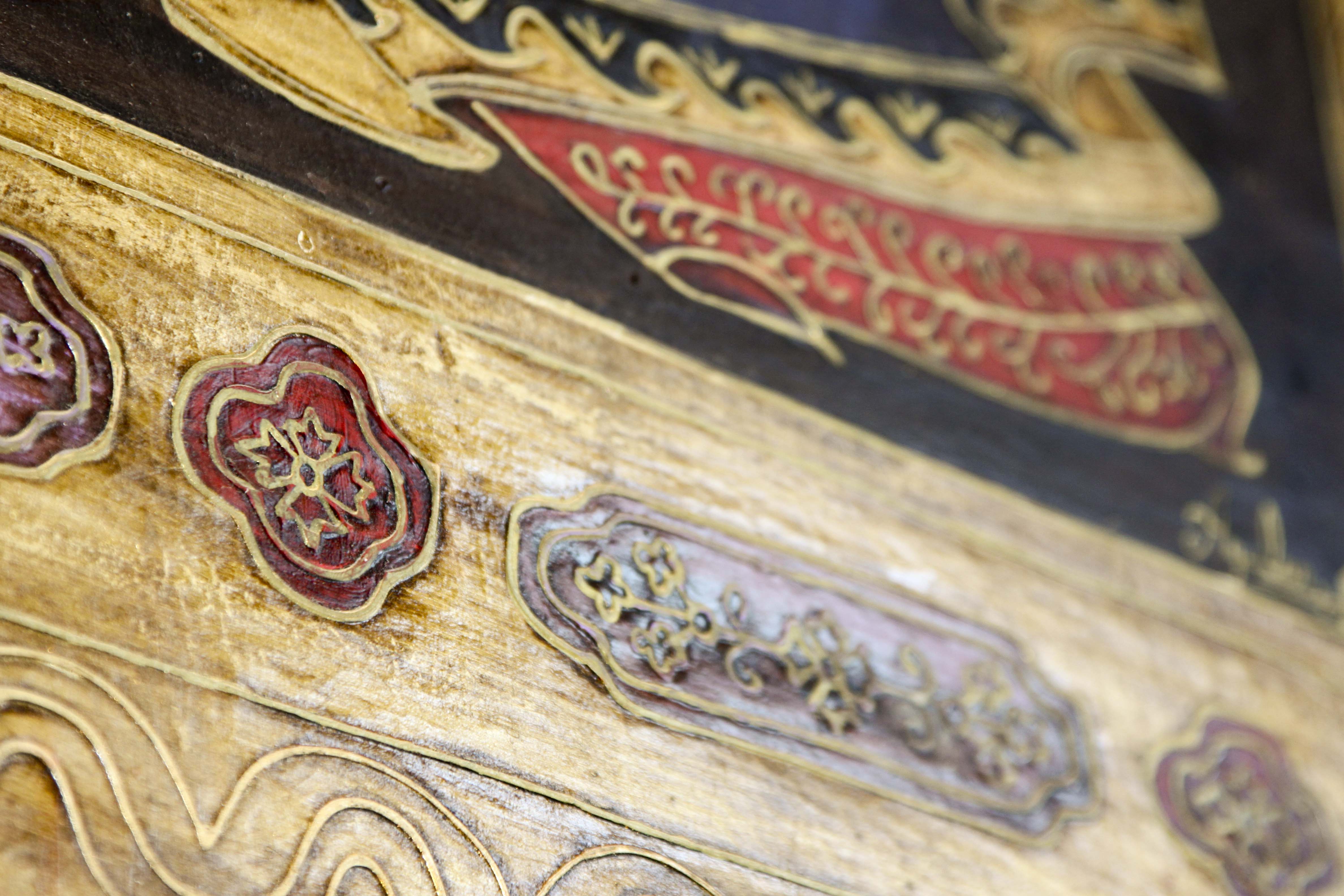 Tempura Icon Painting of the Madonna and Christ Child by Agulilar