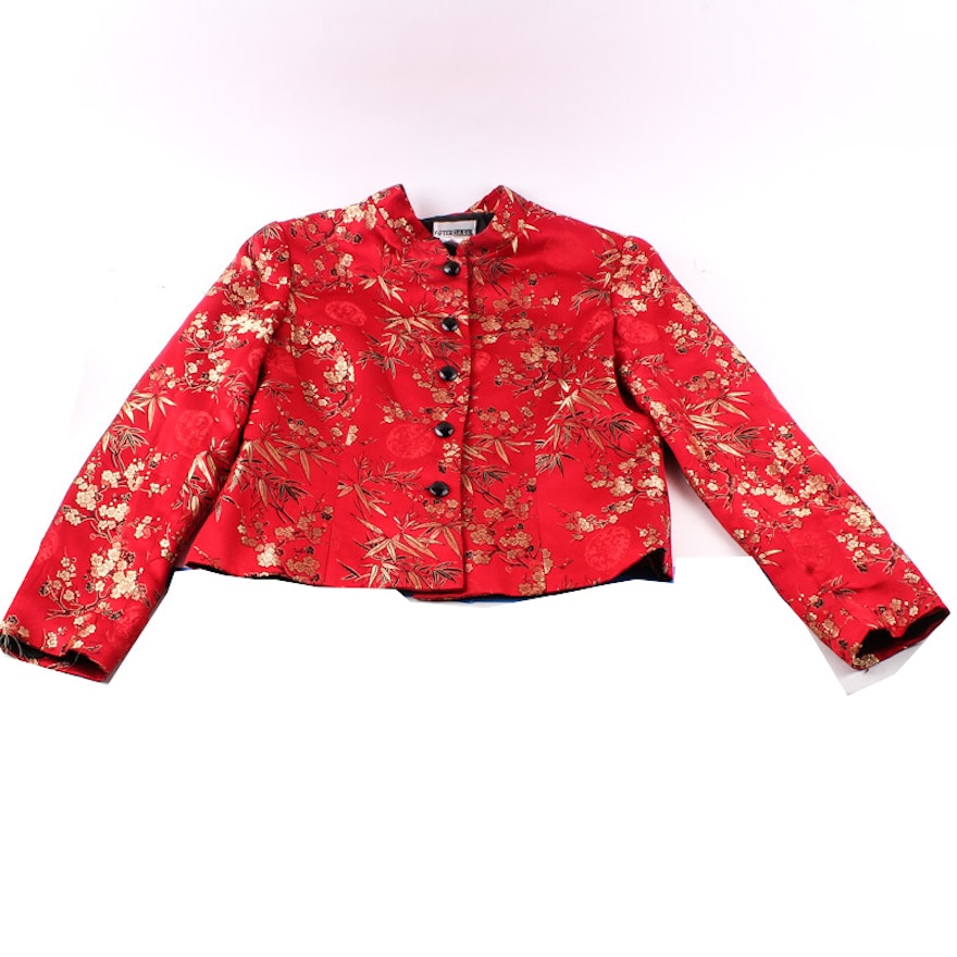 Chinese Inspired Silk Blouse by After Dark