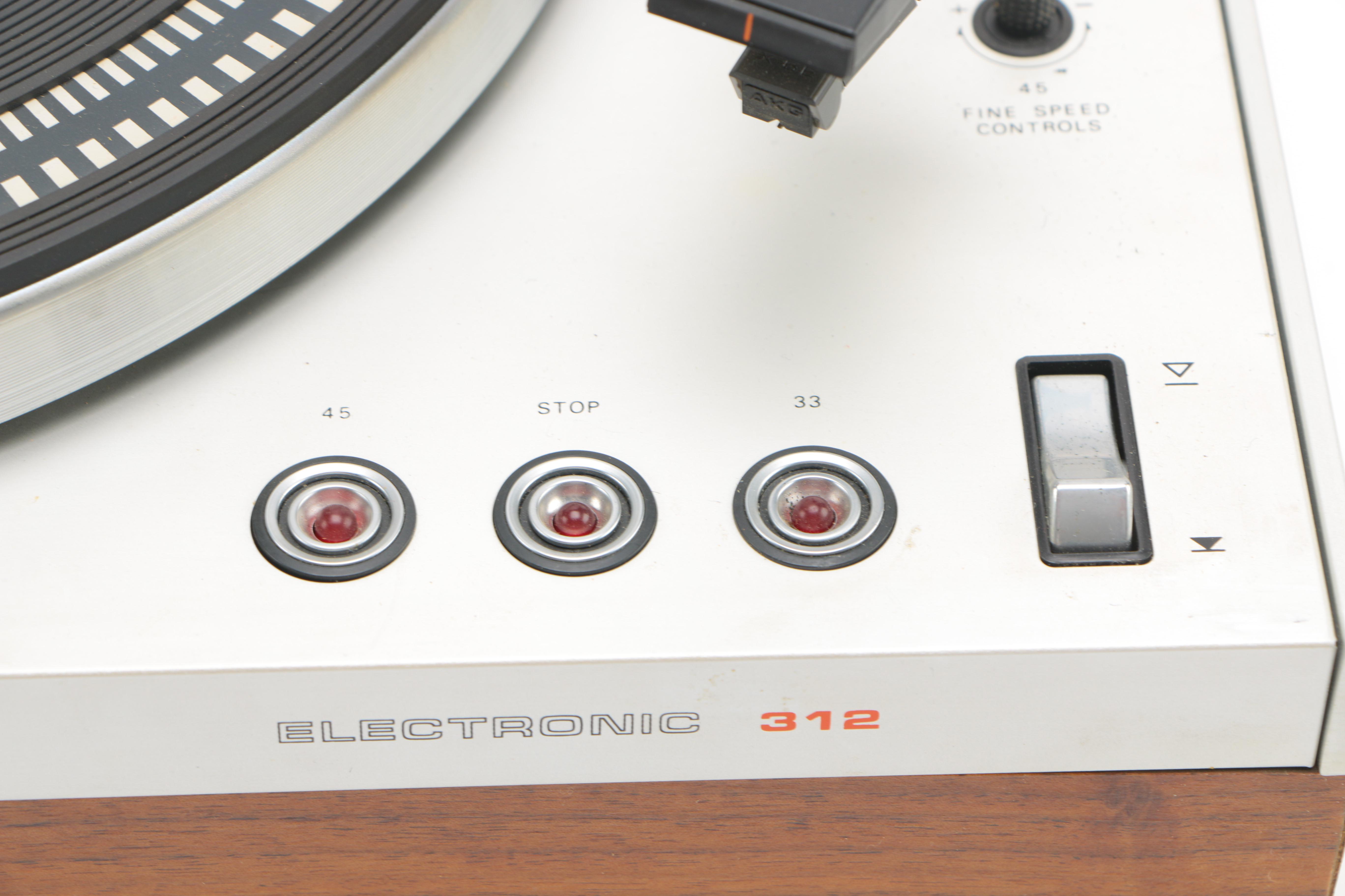 Vintage Philips Electronic 312 Record Player