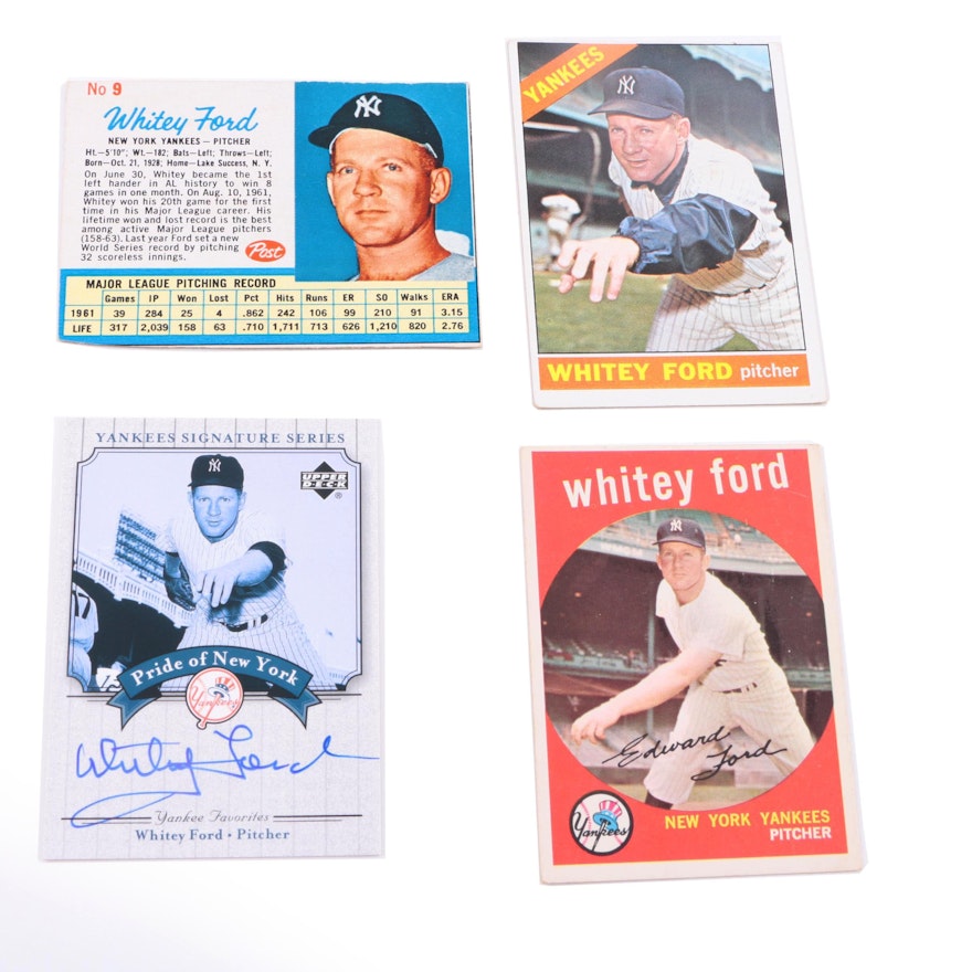 Collection of Whitey Ford Cards