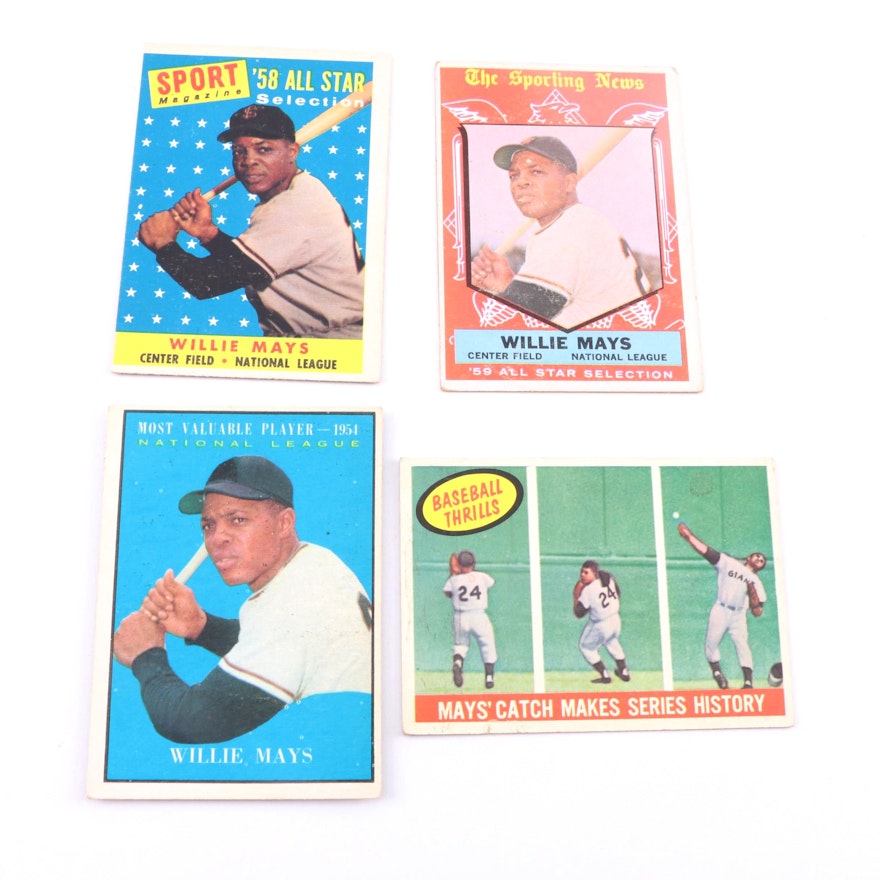 Collection of Willie Mays Cards