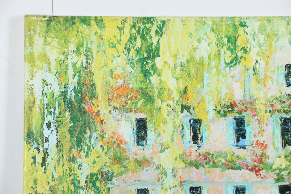 Duaiv Signed Artist's Giclée on Canvas "Monet Garden"