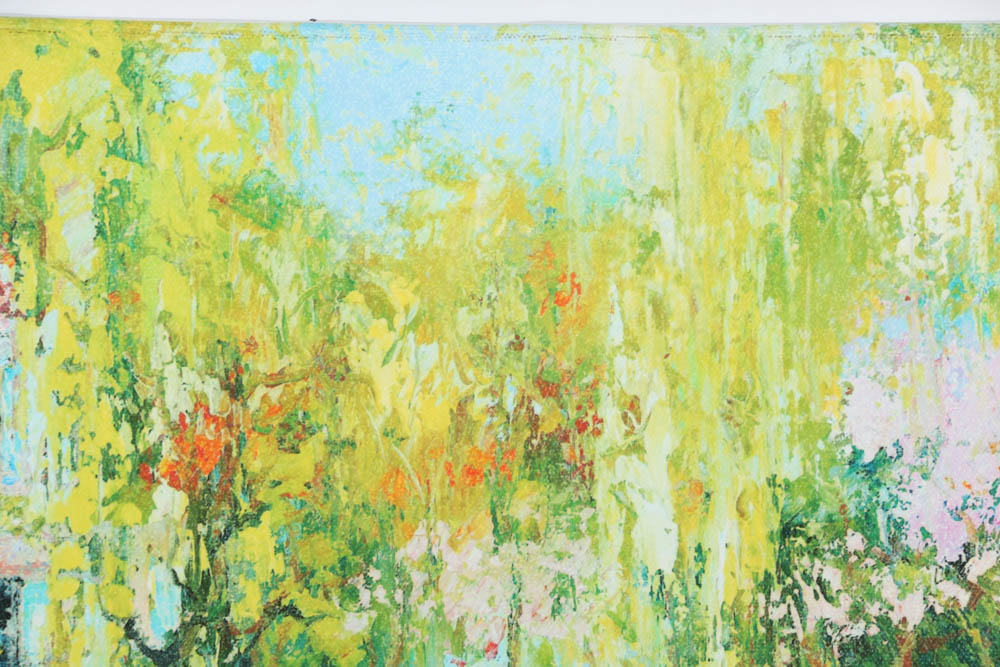 Duaiv Signed Artist's Giclée on Canvas "Monet Garden"