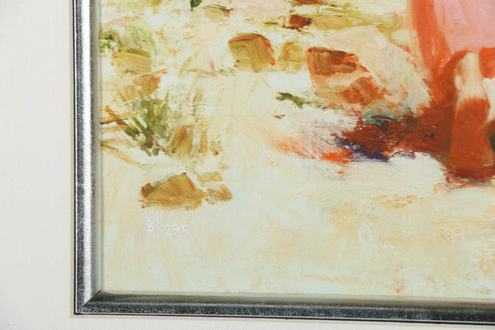 Giuseppe Pino Limited Edition Giclee on Paper "Seaside Walk"