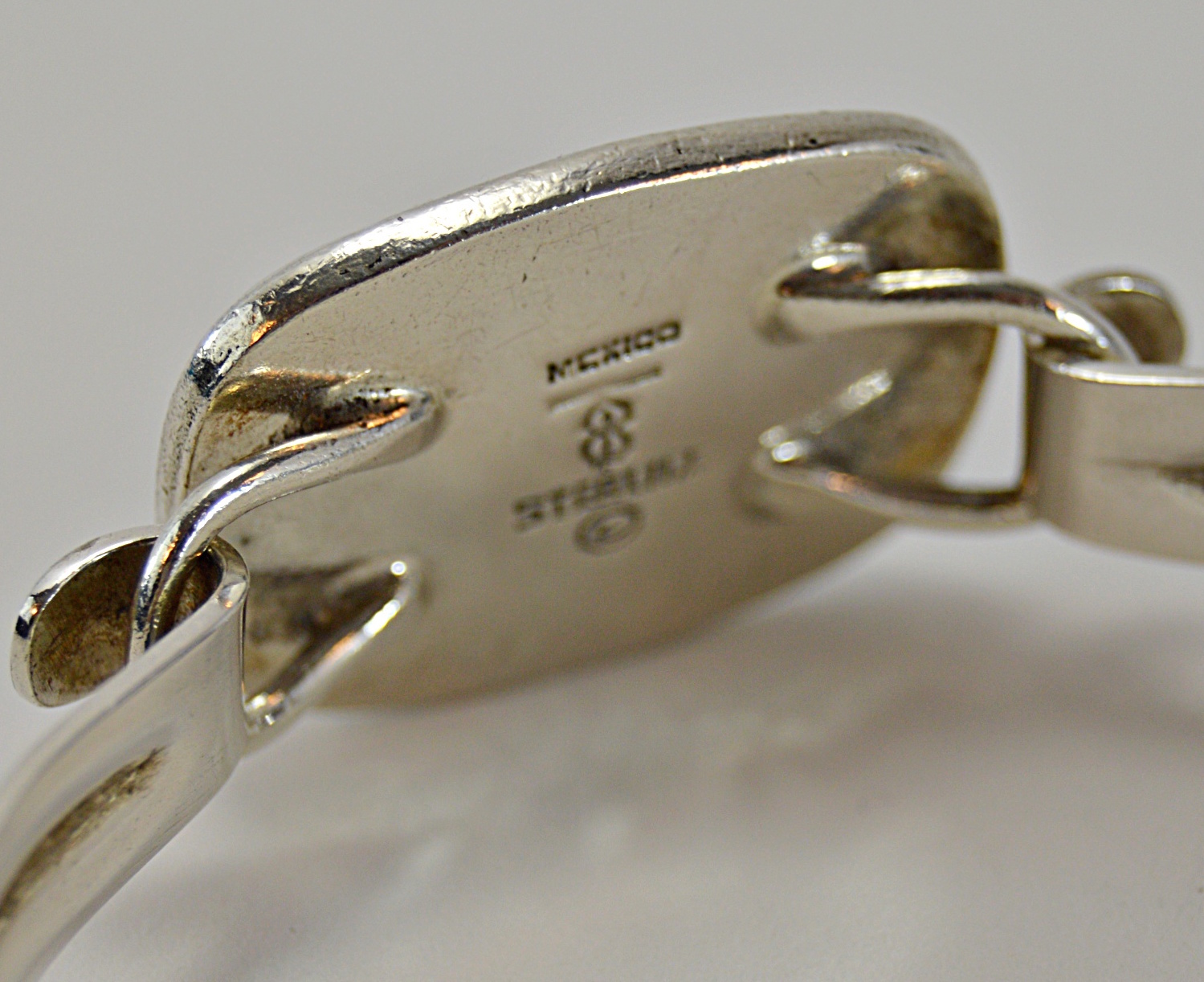 Becky Thatcher Sterling Cuff with Vintage Medallion, Sterling Charm