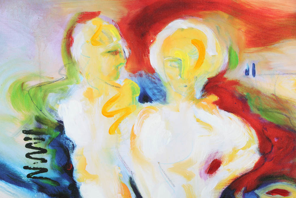 Alfred Gockel Limited Giclee on Canvas "Romance in Far Off Place"