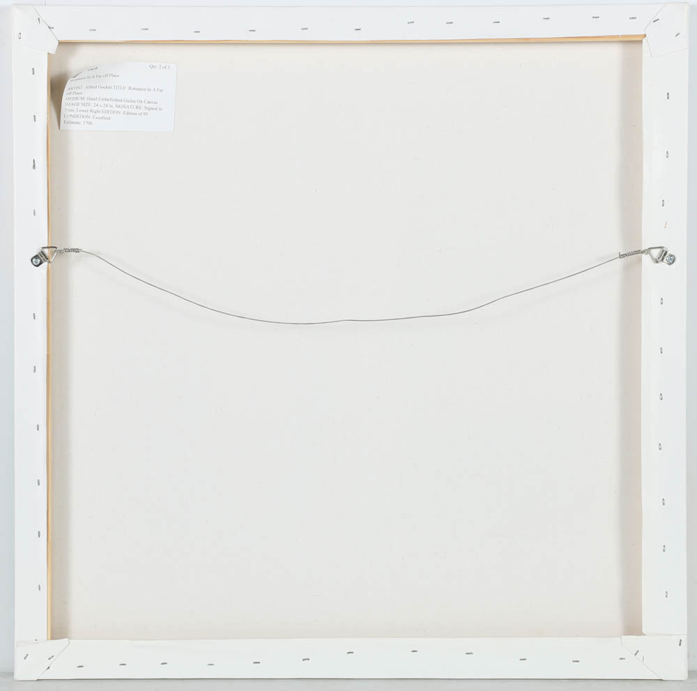 Alfred Gockel Limited Giclee on Canvas "Romance in Far Off Place"