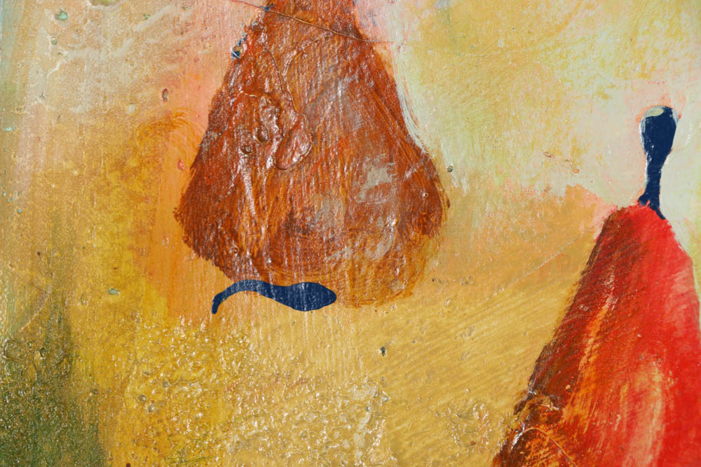 Jackie Holland Berkley Acrylic Painting on Canvas "Pears III"