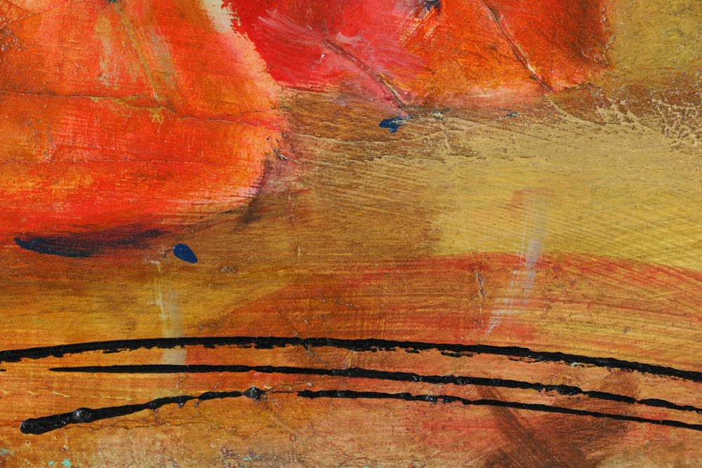 Jackie Holland Berkley Acrylic Painting on Canvas "Pears III"