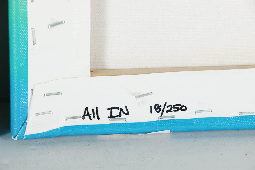 Pair of Kenneth F. Aunchman Signed Limited Edition Giclées on Canvas "All In" and "5 O'Clock Somewhere"