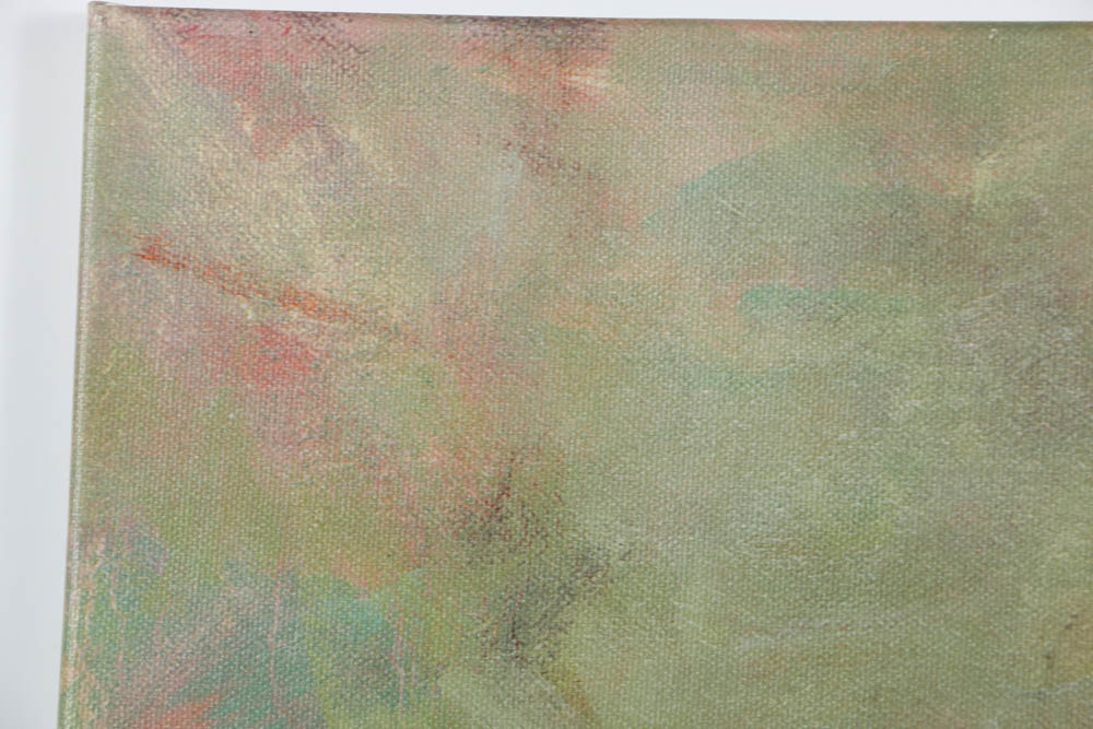 Hua Chen Signed Limited Edition Giclée with Painted Embellishments "The Garden Rock"