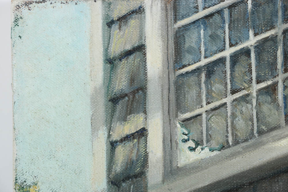 Vladimir Ctibor Oil Painting on Canvas "Marketplace"