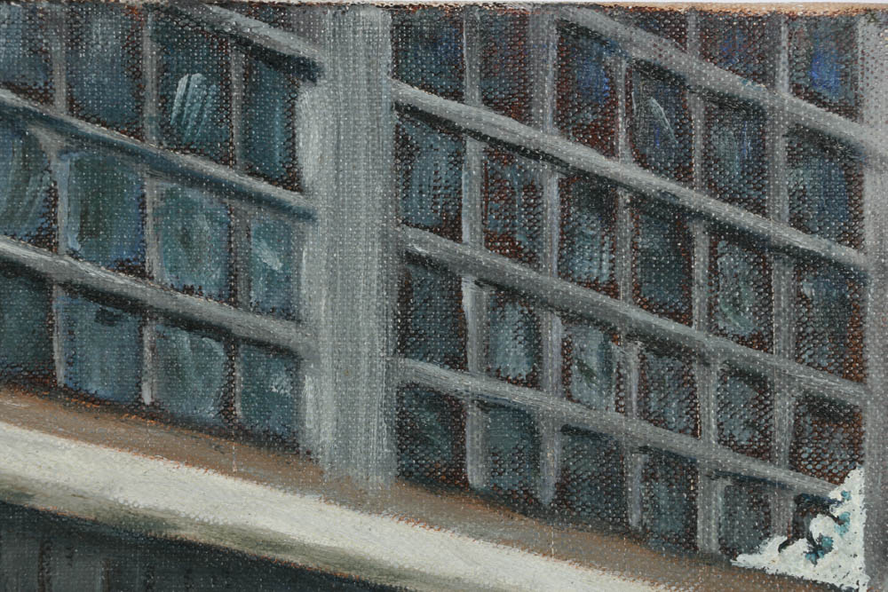 Vladimir Ctibor Oil Painting on Canvas "Marketplace"