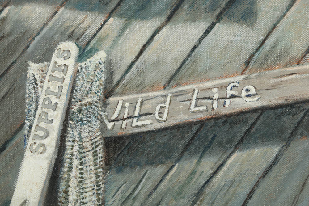 Vladimir Ctibor Oil Painting on Canvas "Marketplace"